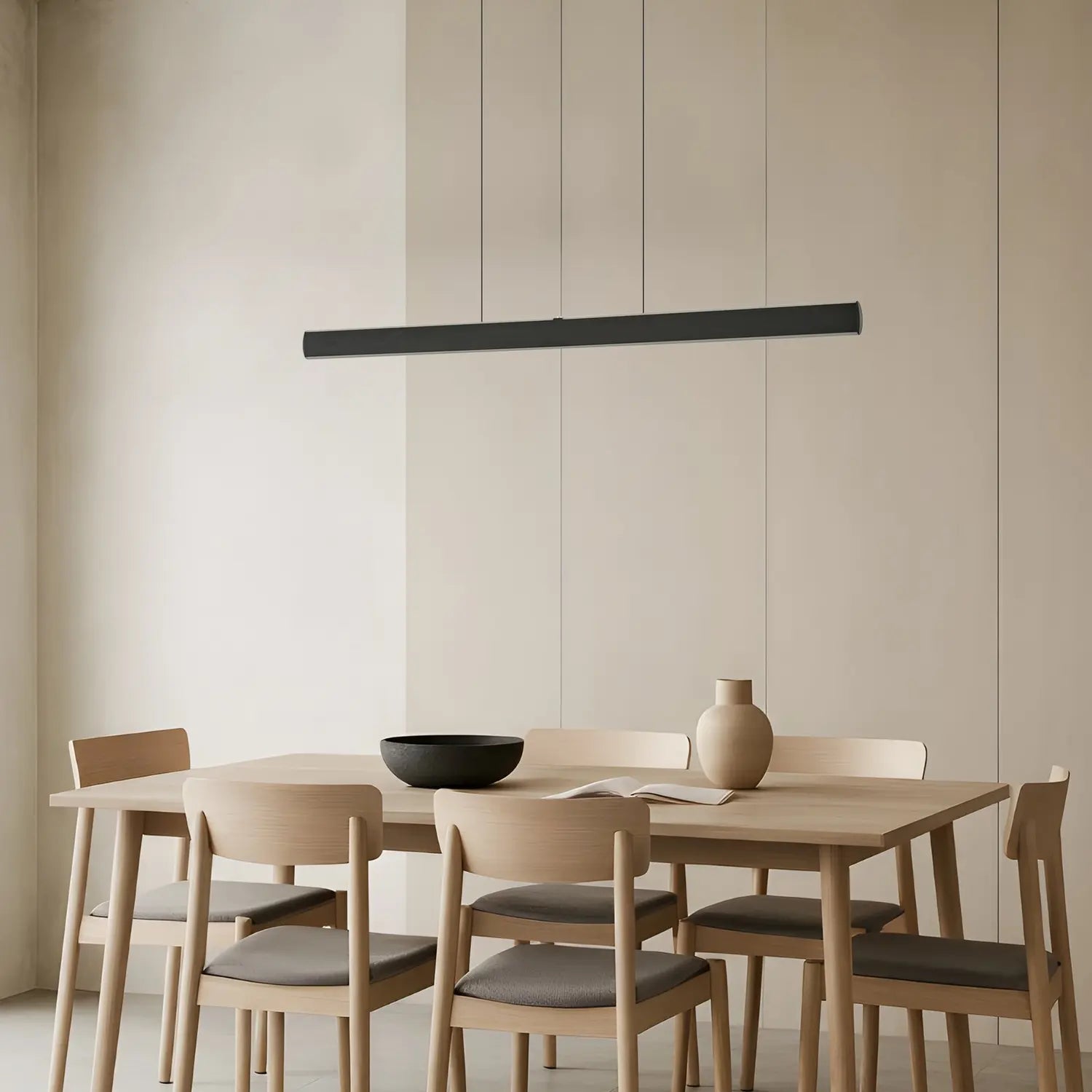 B-Ware Lucande Led Hängelampe Pendelleuchte Arvon Schwarz 117 Cm Dimmbar Cct Led Lampe