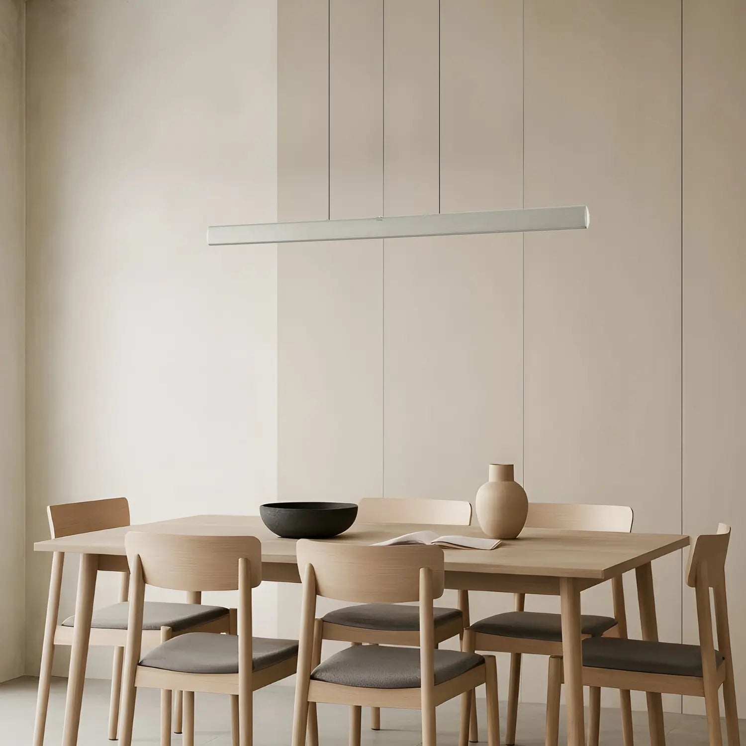 B-Ware Lucande Led Hängelampe Pendelleuchte Arvon Lampe Alufarben 117cm Dimmbar Cct888
