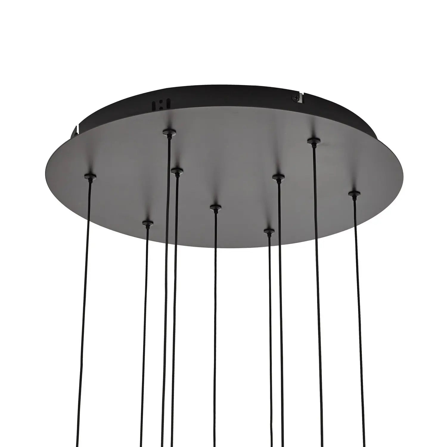 B-Ware Lucande Pendelleuchte Hängelampe Led Schwarz Glas Metall Transparent Getönt671