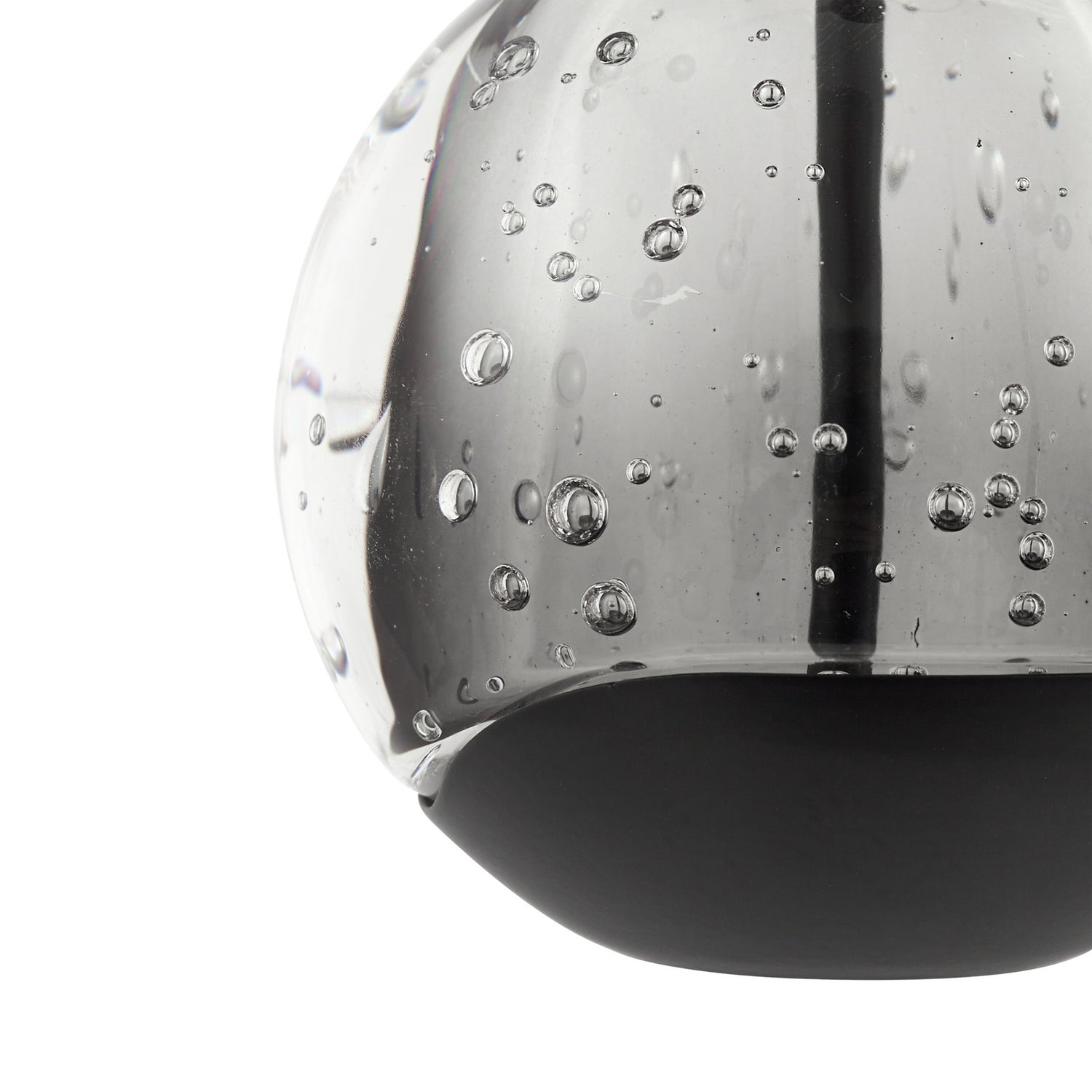 B-Ware Lucande Pendelleuchte Hängelampe Led Schwarz Glas Metall Transparent Getönt671