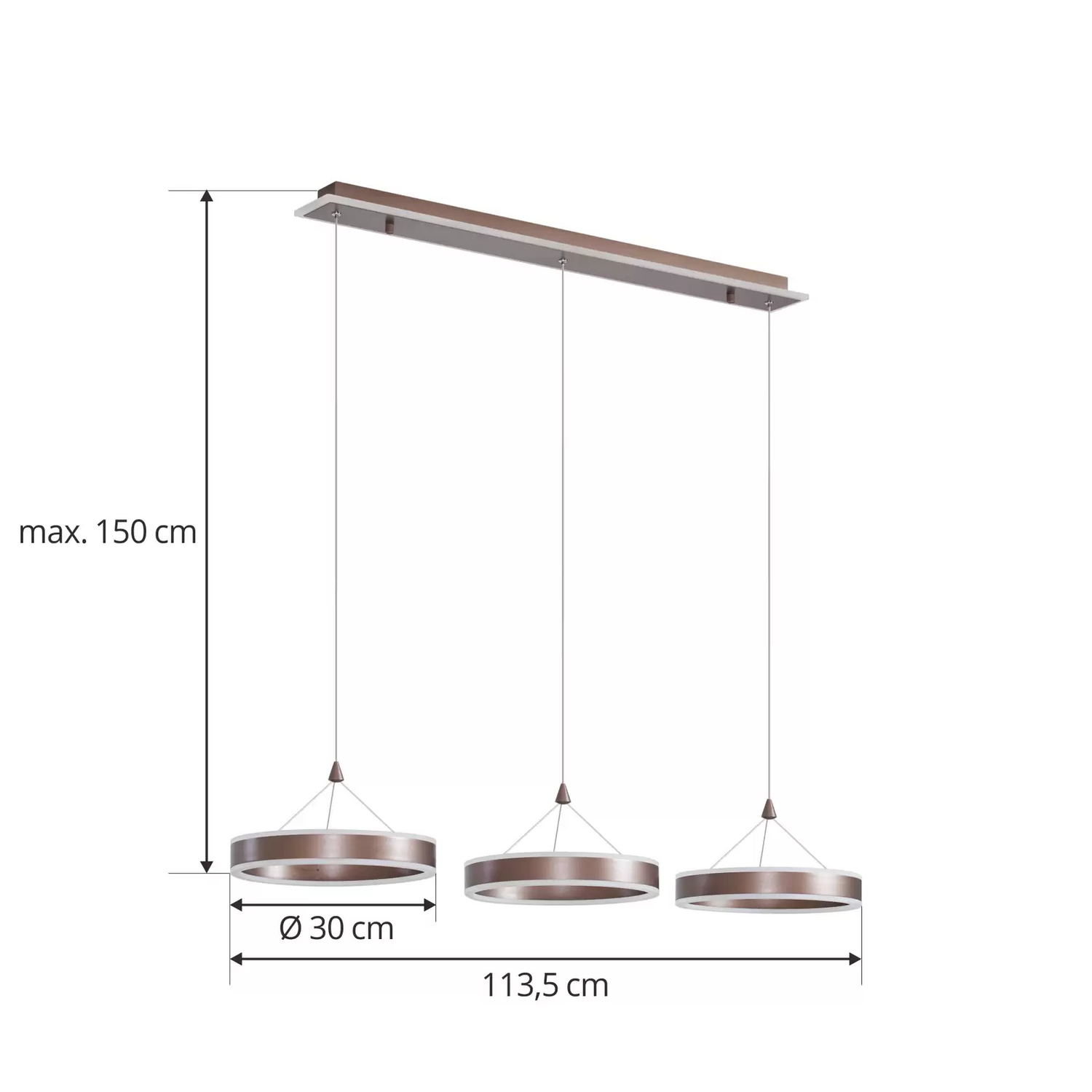 B-Ware Lucande Kolo Led Pendelleuchte Pendellampe Leuchte Lampe Hängeleuchte Licht 355 - 4251911776195