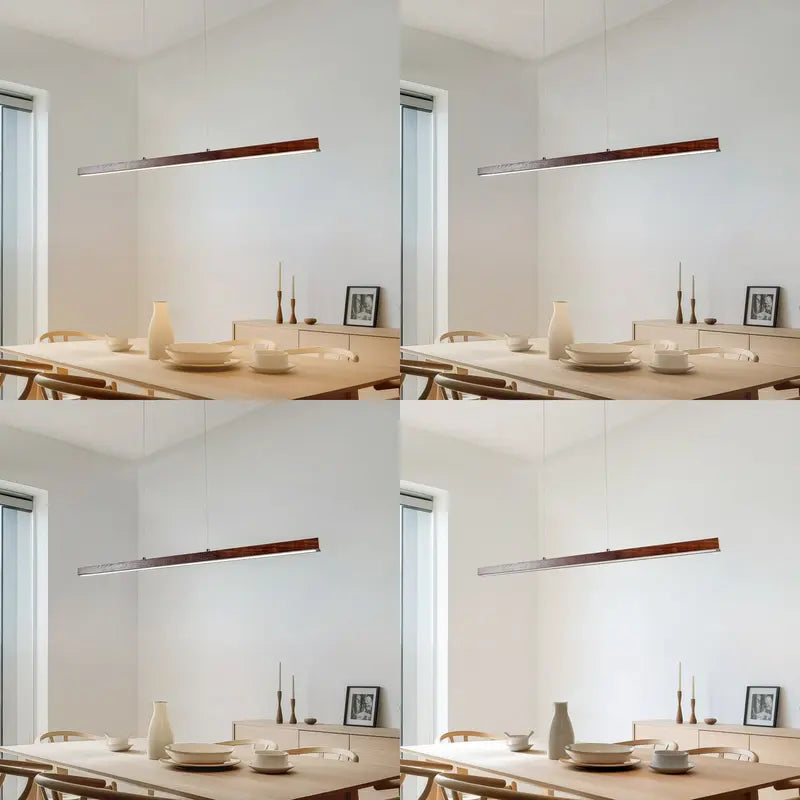 Lucande Pendelleuchte Hängelampe LED Nihalo walnuss dimmbar CCT höhenverstellbar - 4255830903120