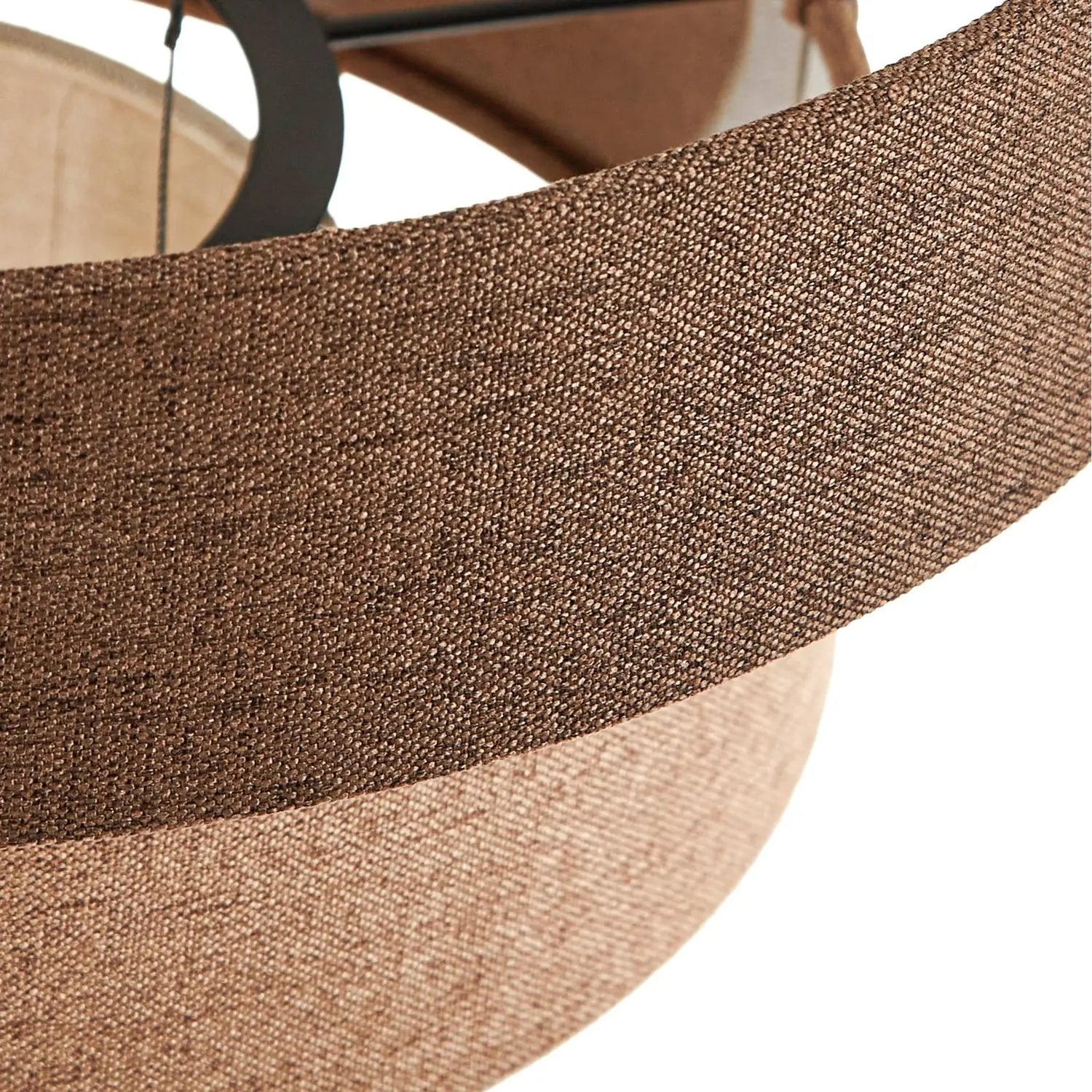 B-Ware Lucande Pendelleuchte Hängelampe Led Peldano Textil Braun Beige ø 50 Cm Warmweiß - 4255830901188