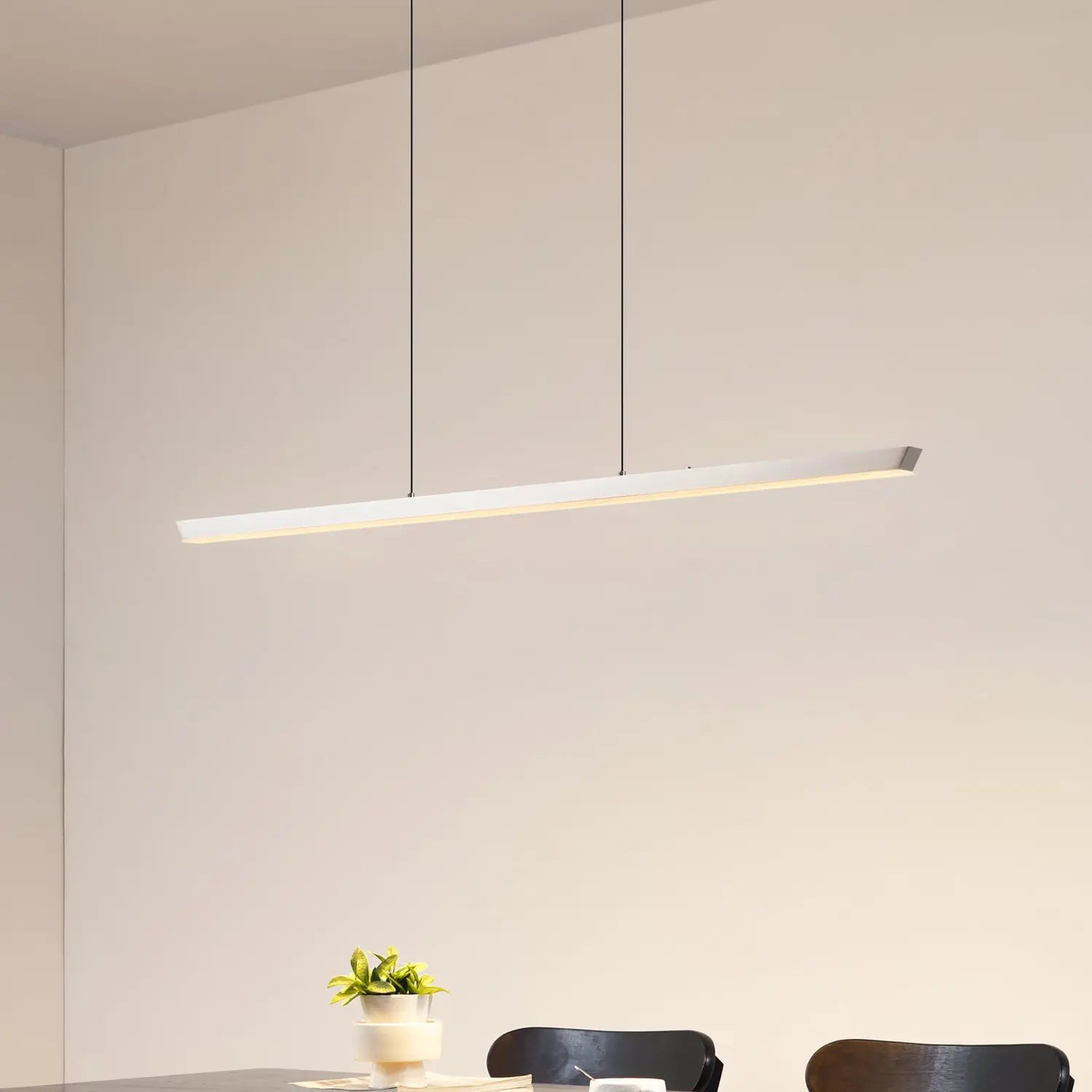 B-Ware Lucande Pendelleuchte Hängelampe Led Lampe Solvar Silber Touch Dimmbar Cct 117cm - 4255830910401