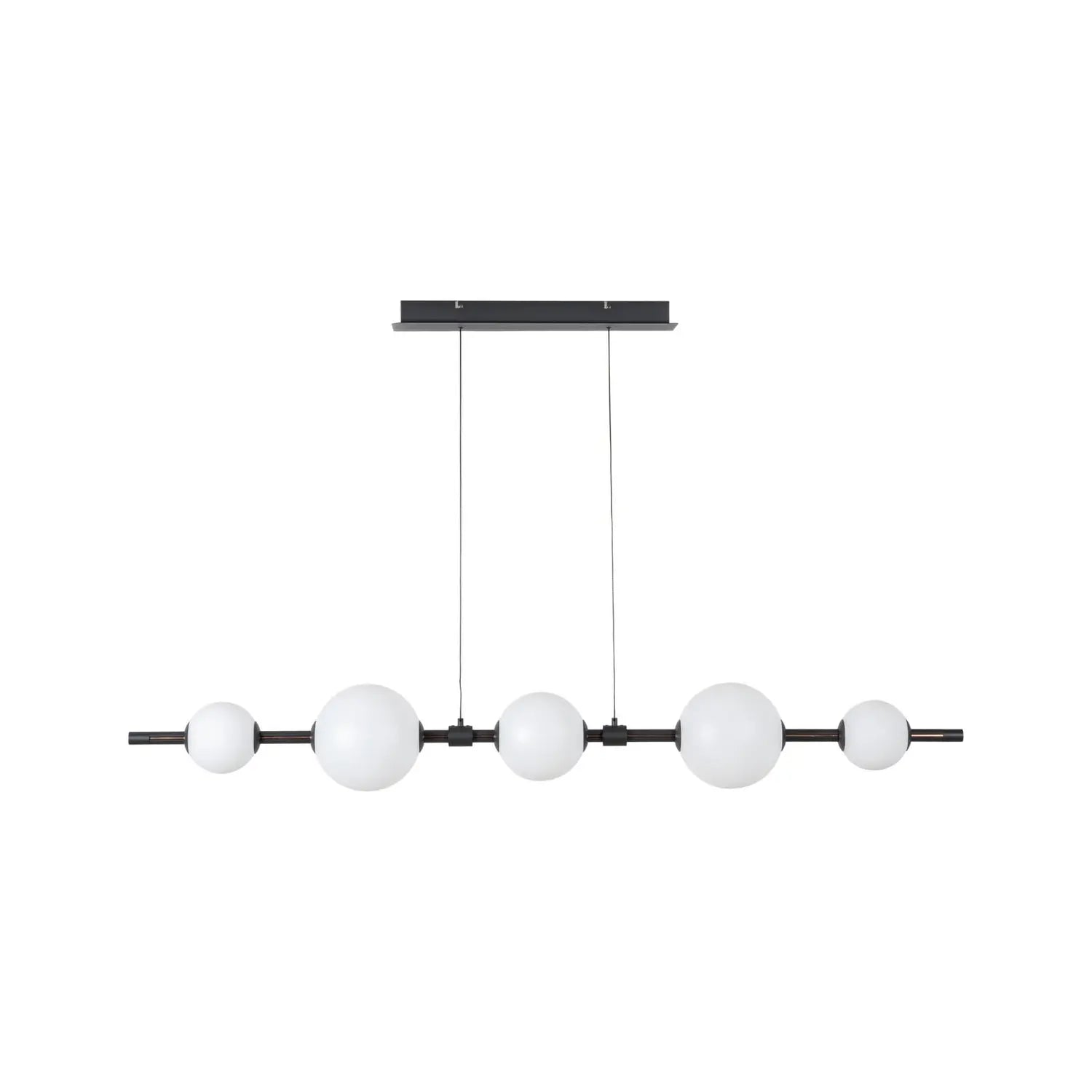B-Ware Lucande Pendelleuchte Led Hängeleuchte Tanira Schwarz Weiß 140cm, Step Dim - 4255830906411