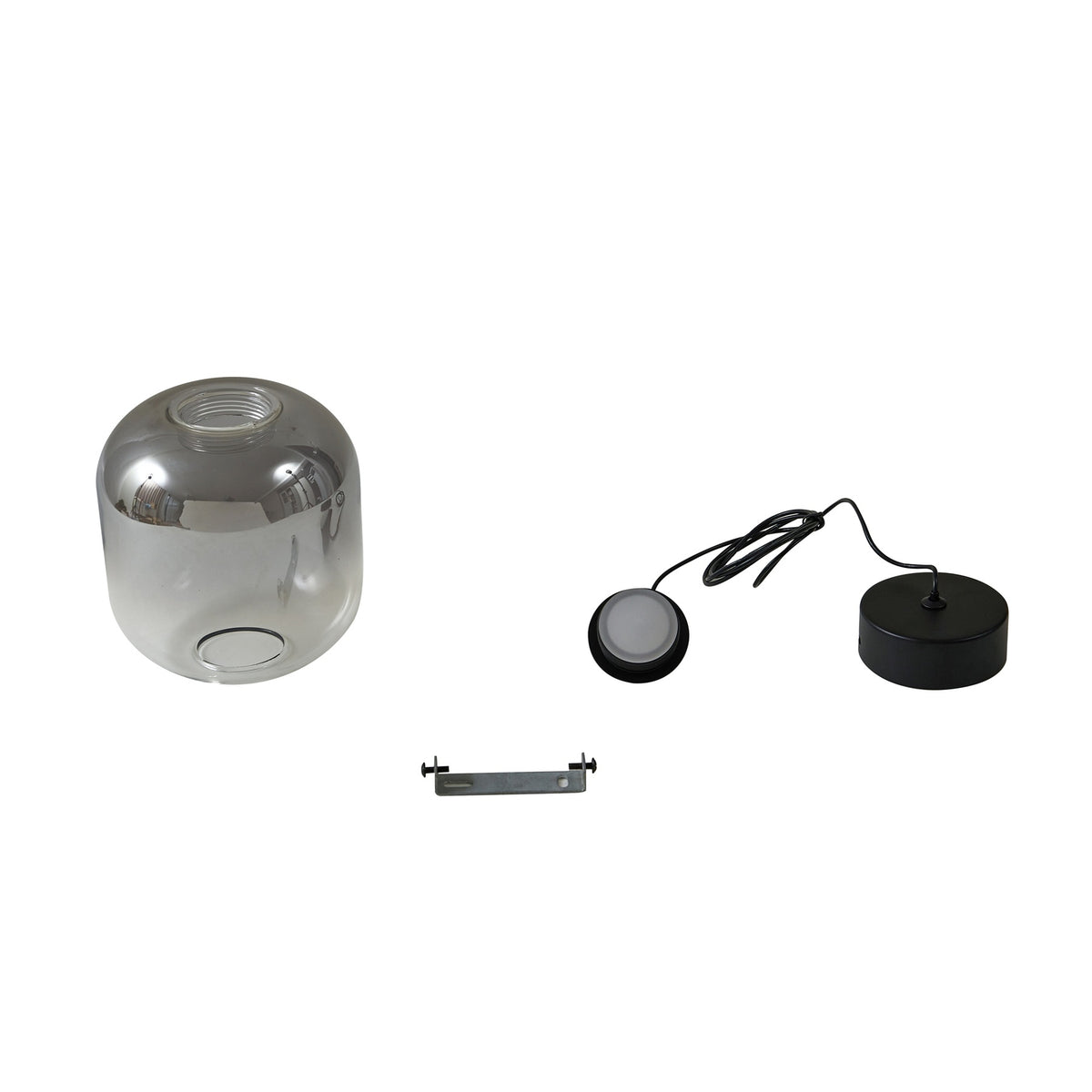 Lucande LED Hängeleuchte Pendelleuchte Avelina rauchgrau flammig 14cm - 4251911786484