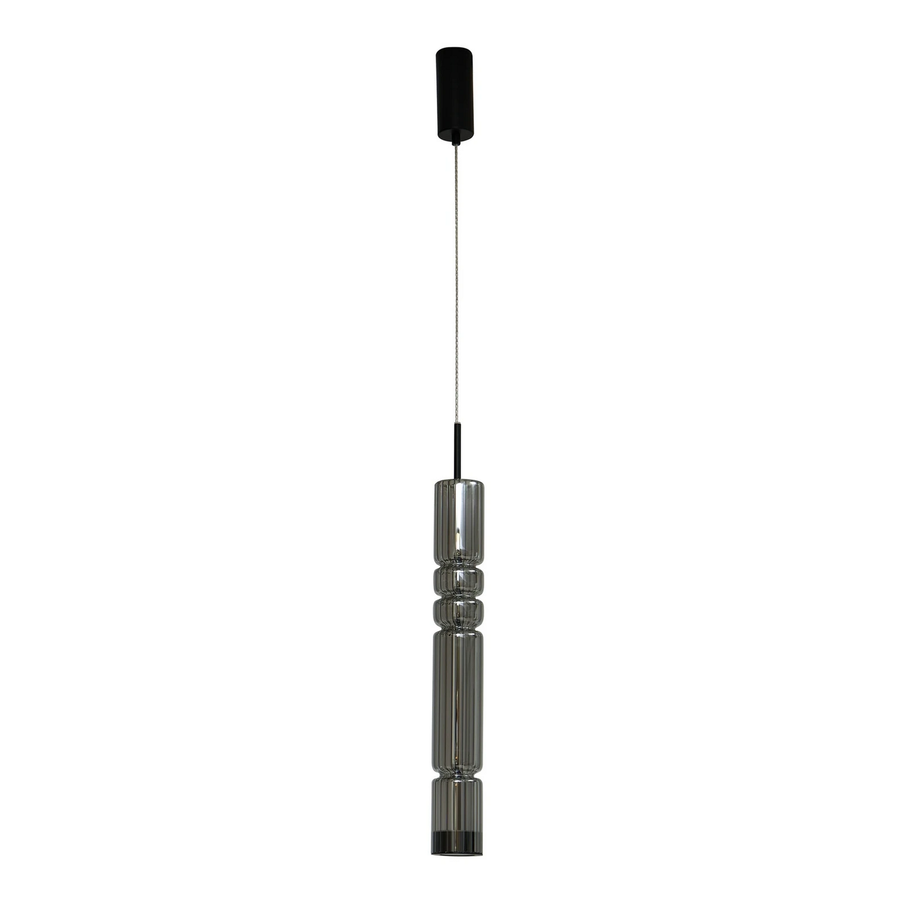 Lucande Led Hängeleuchte Christelle Schwarz ø 8 Cm Glas Deckenlampe Lampe Spot B-Ware - 4251911786460