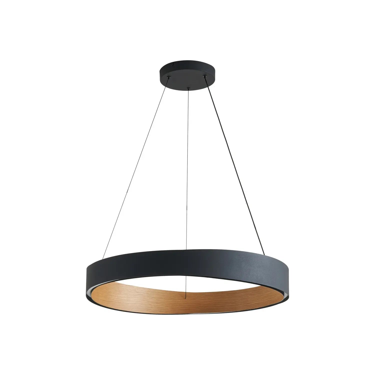 B-Ware Lucande Pendelleuchte Hängeleuchte Led Schwarz Holz Dimmbar Siehe Text - 4255830904721