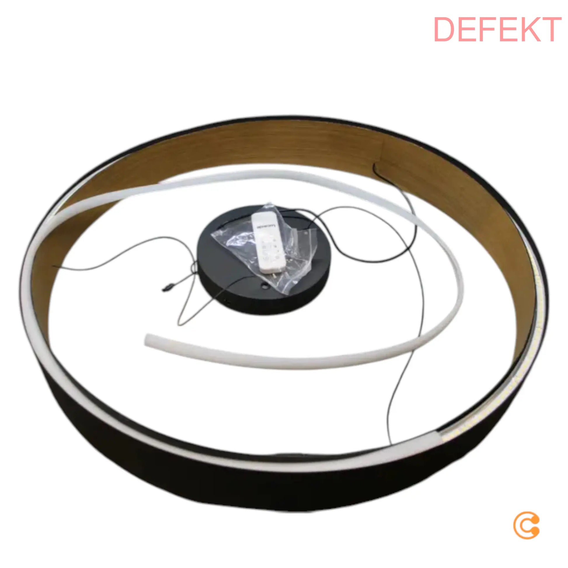 D-Ware Lucande Pendelleuchte Led Fernbedienung Schwarz Holz Dimmbar Defektware - 4255830904721