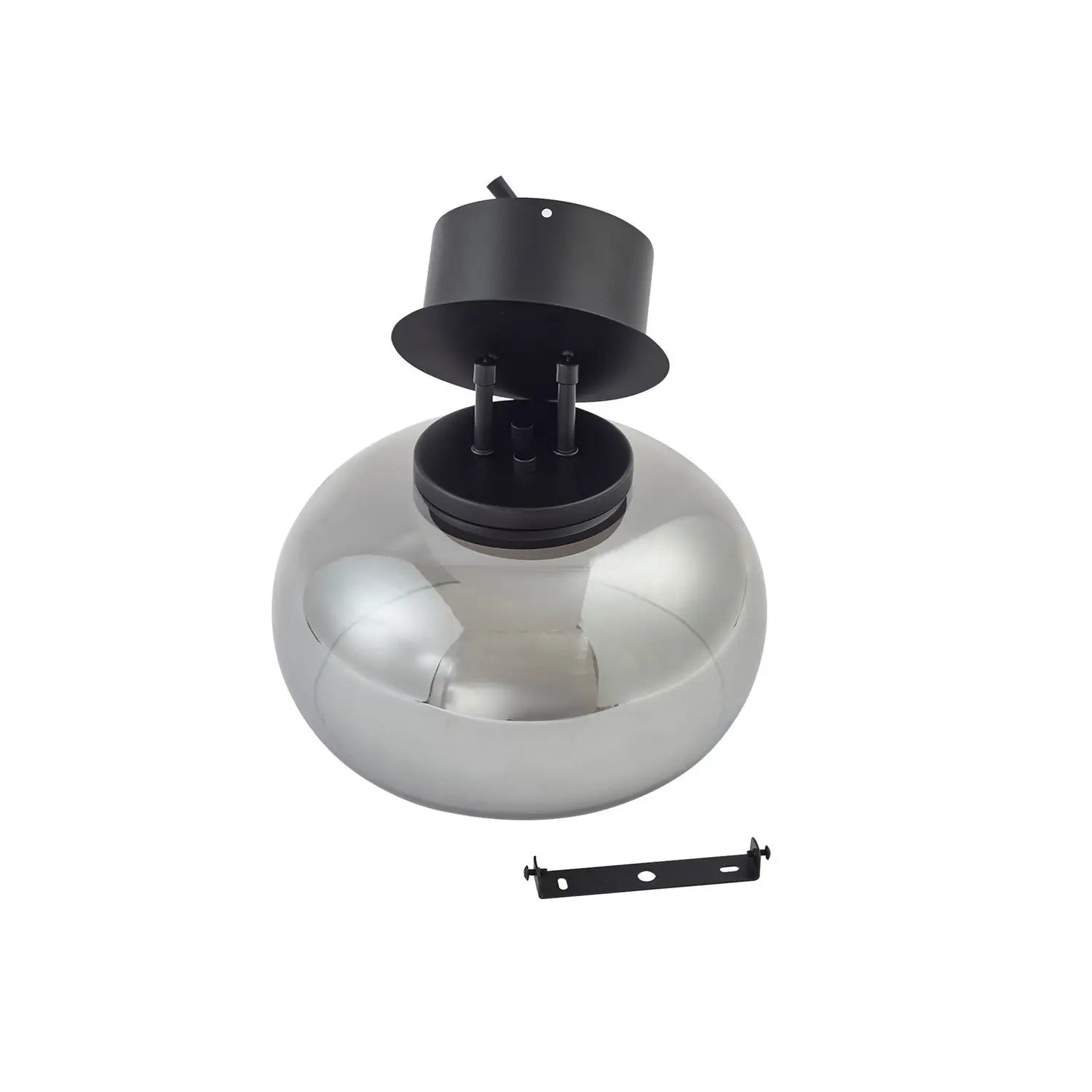 B-Ware Lucande Pendelleuchte Hängelampe Led Glas Rauchgrau Leuchte Höhenverstellbar 812 - 4251911791785