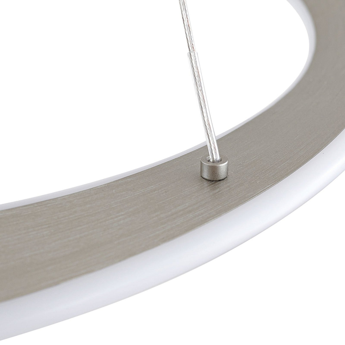 Lucande LED Hängeleuchte Pendelleuchte Eloura silber Metall CCT Ø58cm - 4255830902963