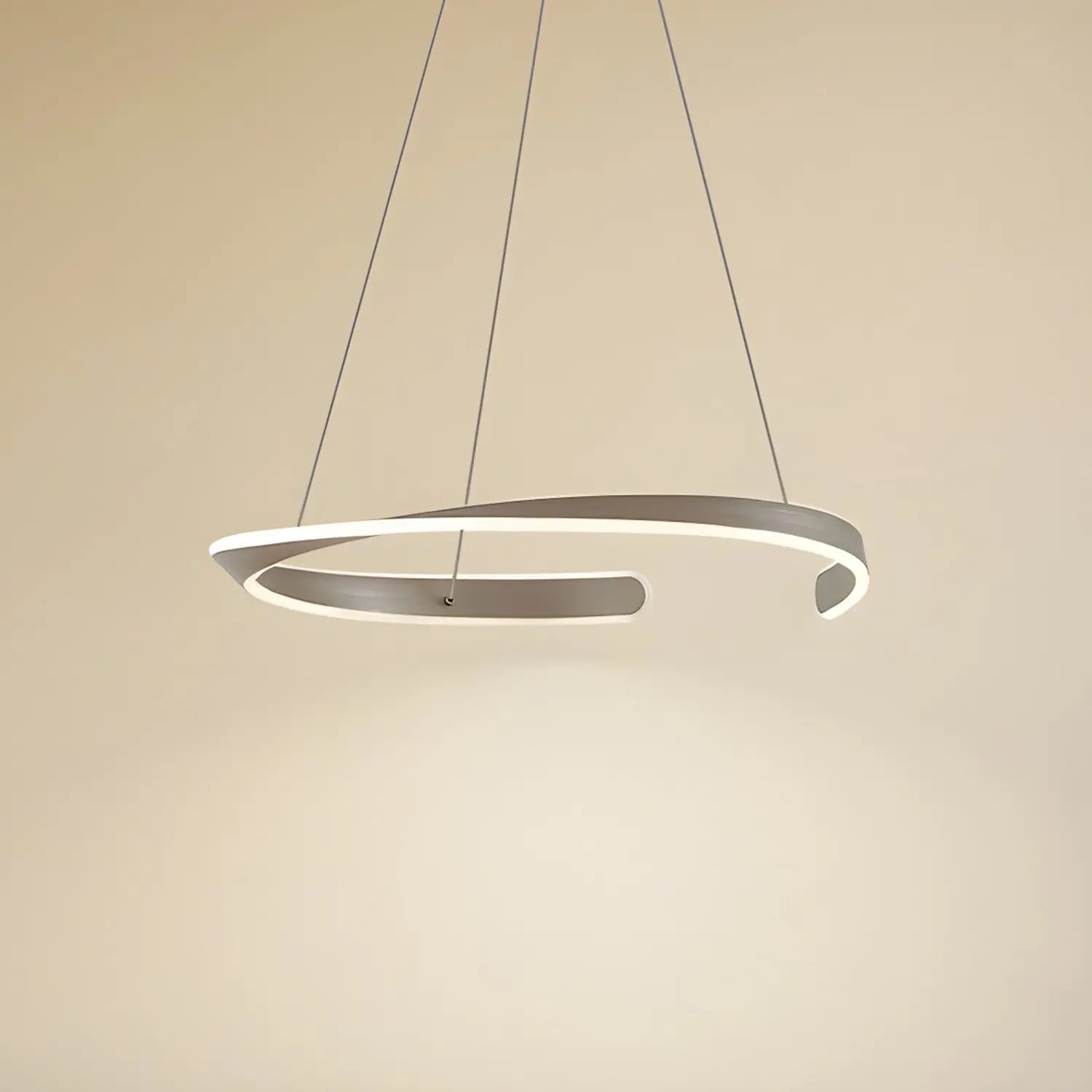 B-Ware Lucande Led Hängeleuchte Pendelleuchte Eloura Silber Metall Cct ø58cm63 - 4255830902963