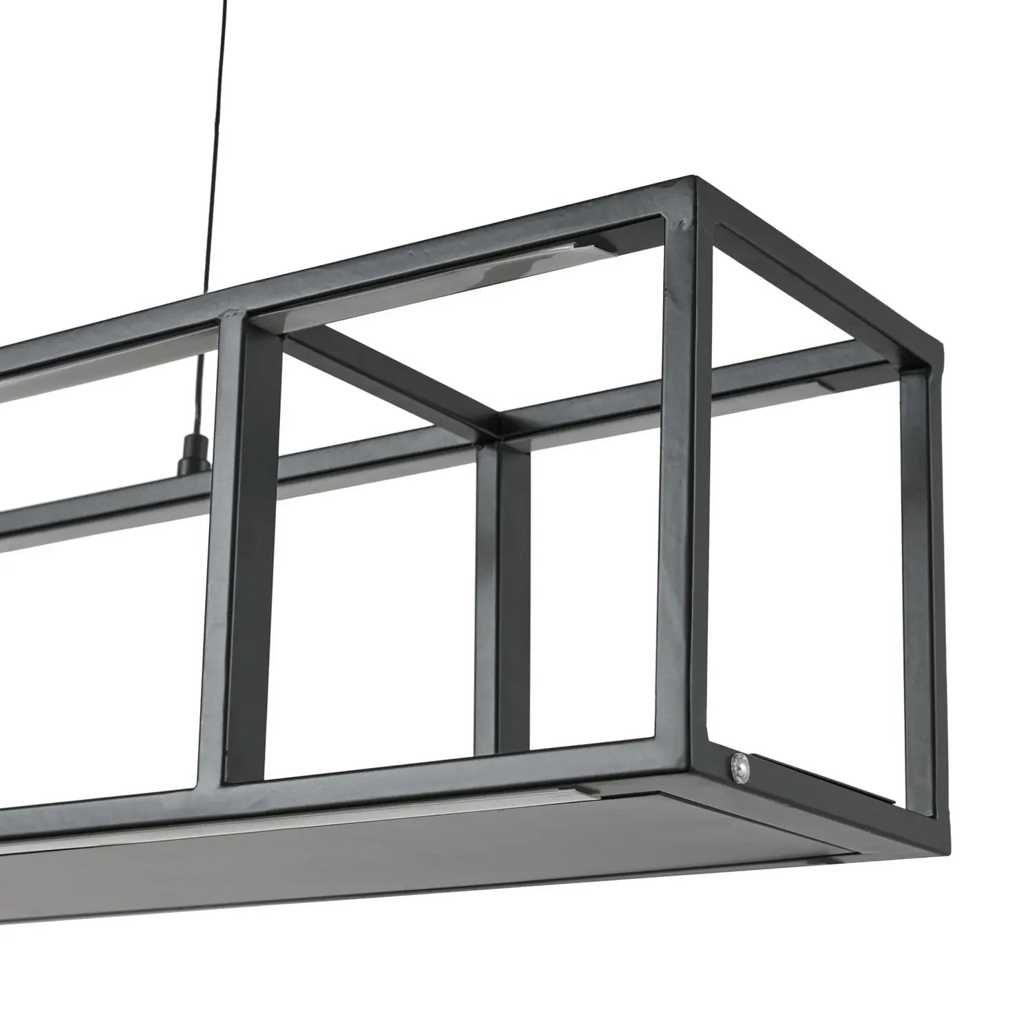 B-Ware Lucande Pendelleuchte Hängeleuchte Led Lampe Estante Schwarz Dimmbar Eisen352