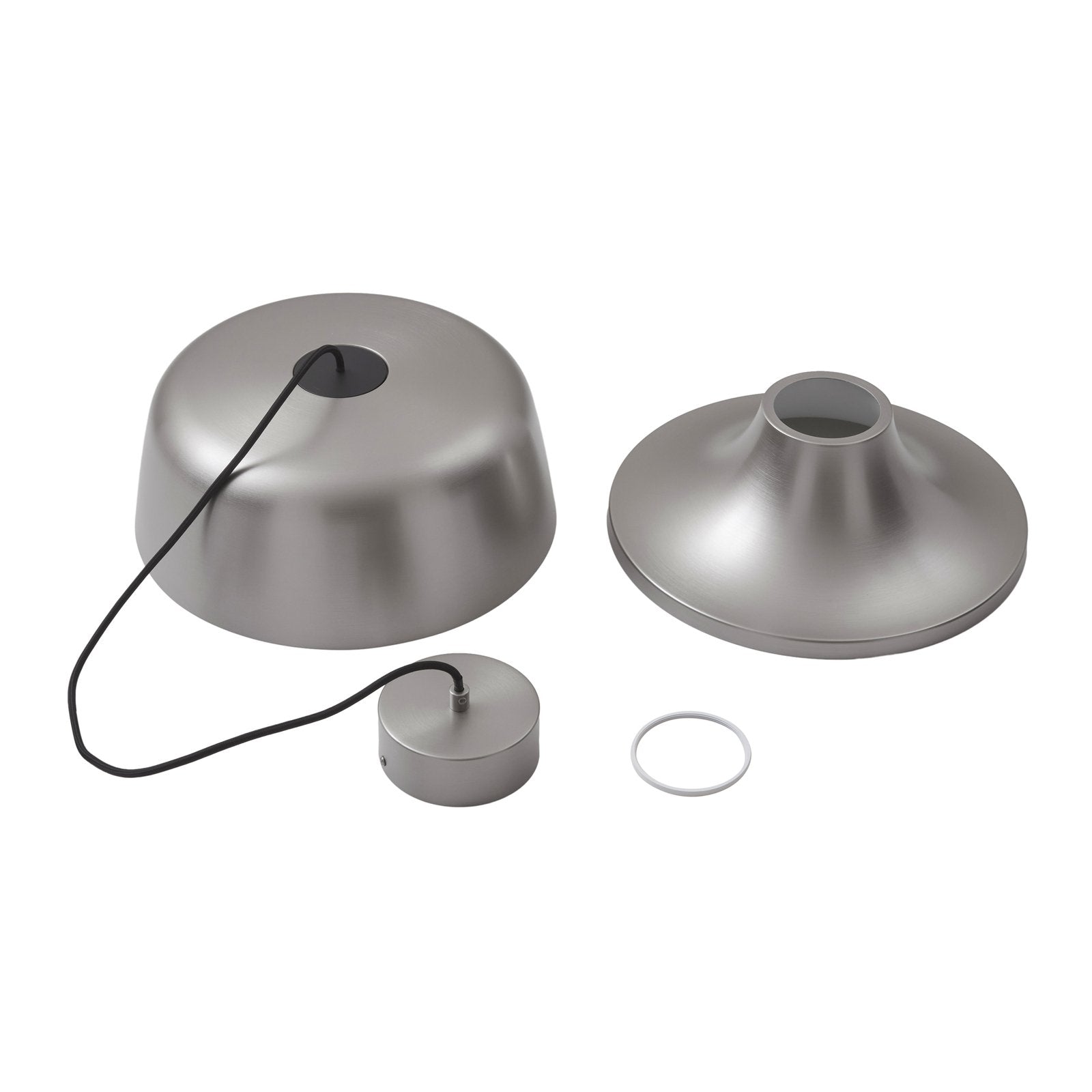Lucande Pendelleuchte Hängeleuchte LED grau Aluminium Wohnraum Beleuchtung - 4251911768039