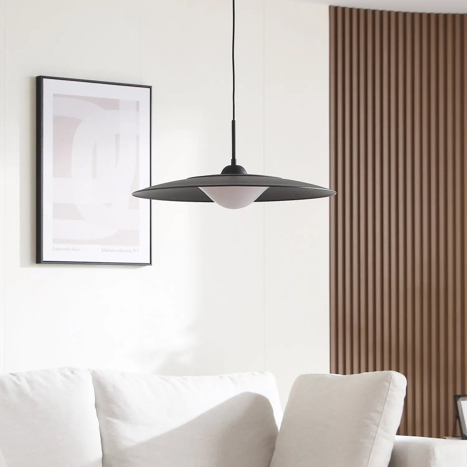 B-Ware Lucande Led Hängeleuchte Foco Sandschwarz Metall ø 50 Cm Deckenlampe Lampe Spot - 4251911778700