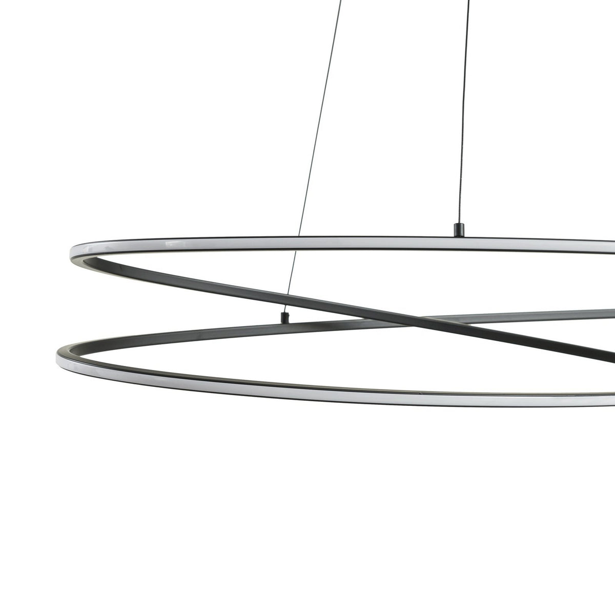 Lucande LED Hängeleuchte Pendelleuchte Beleuchtung schwarz dimmbar 100cm - 4255830903779
