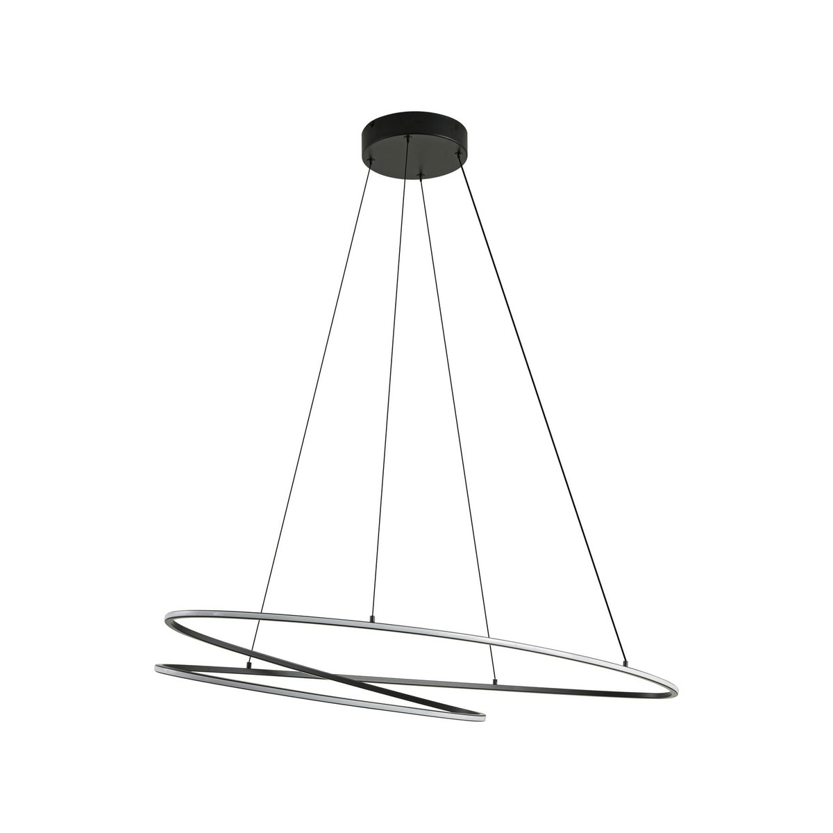 Lucande LED Hängeleuchte Pendelleuchte Beleuchtung schwarz dimmbar 100cm - 4255830903779