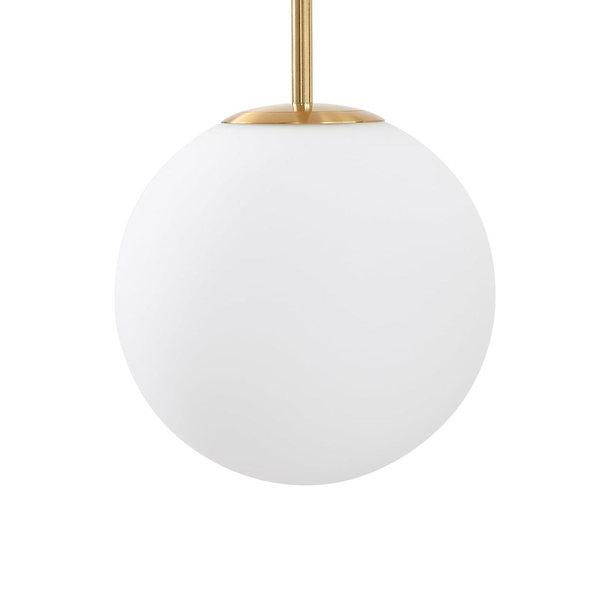 Lucande Pendelleuchte Hängeleuchte LED Joran Glas weiß Gold Esszimmer Lampe - 4251911791815