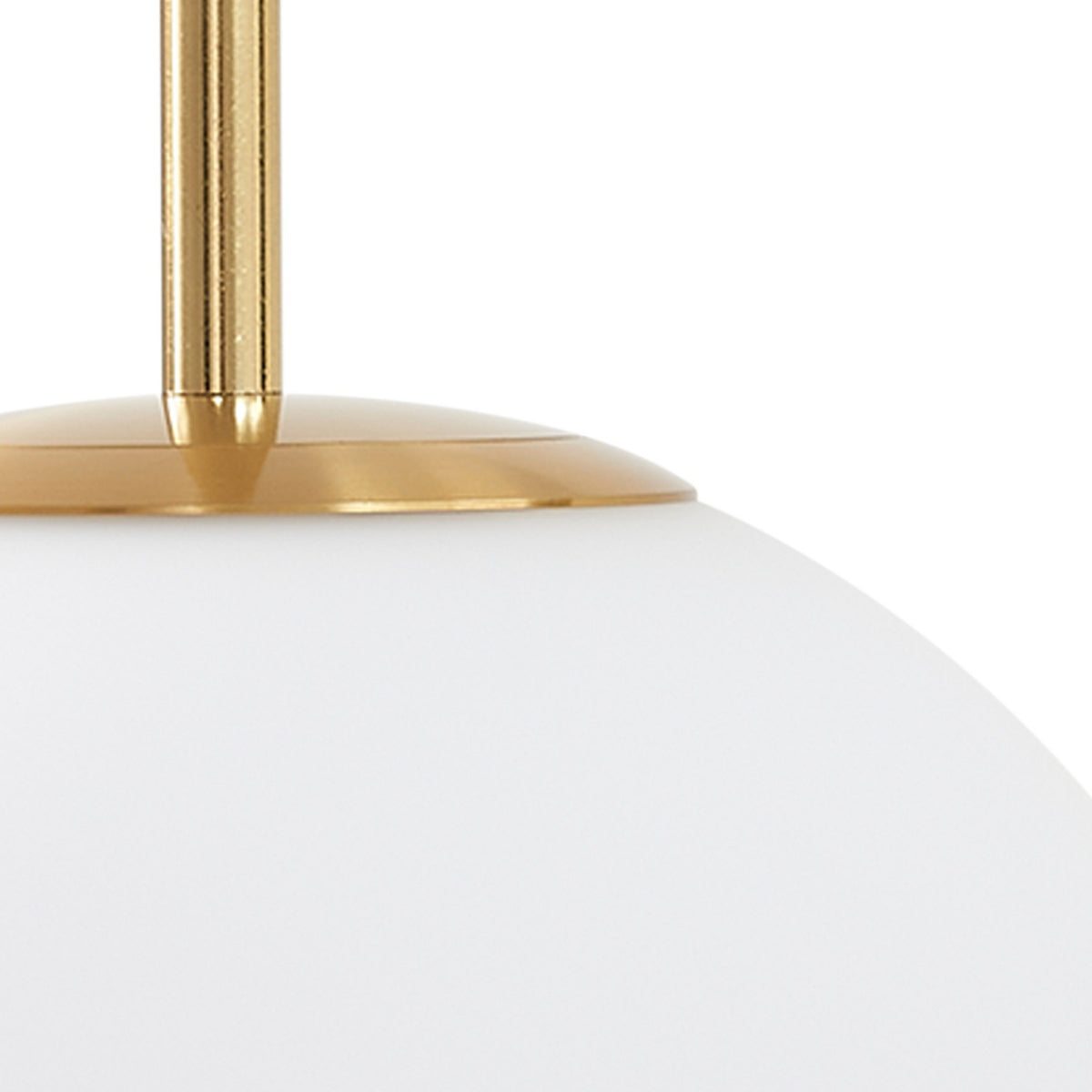Lucande Pendelleuchte Hängeleuchte LED Joran Glas weiß Gold Esszimmer Lampe - 4251911791815