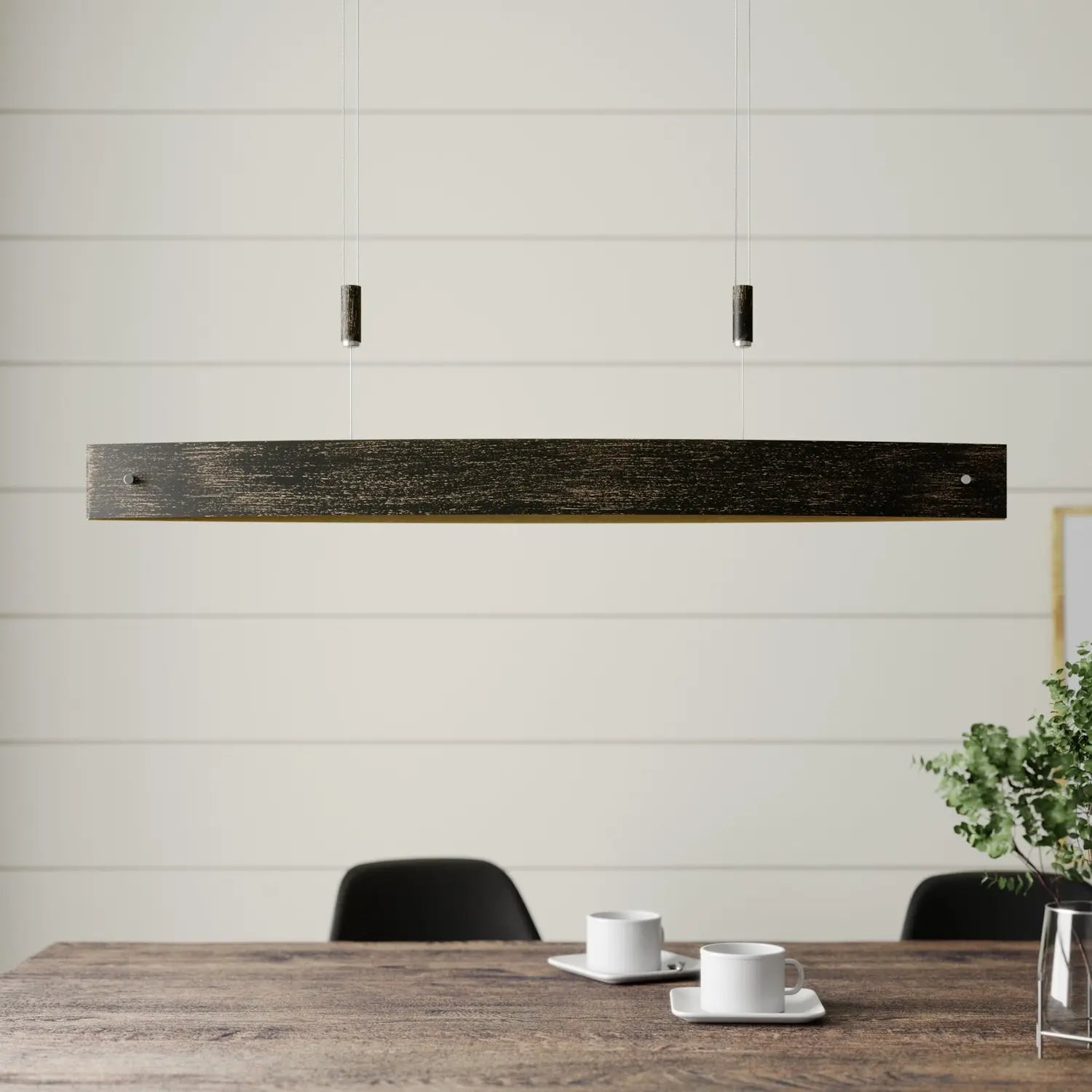 B-Ware Lucande Led Hängeleuchte Deckenlampe Lio Schwarz Höhenverstellbar