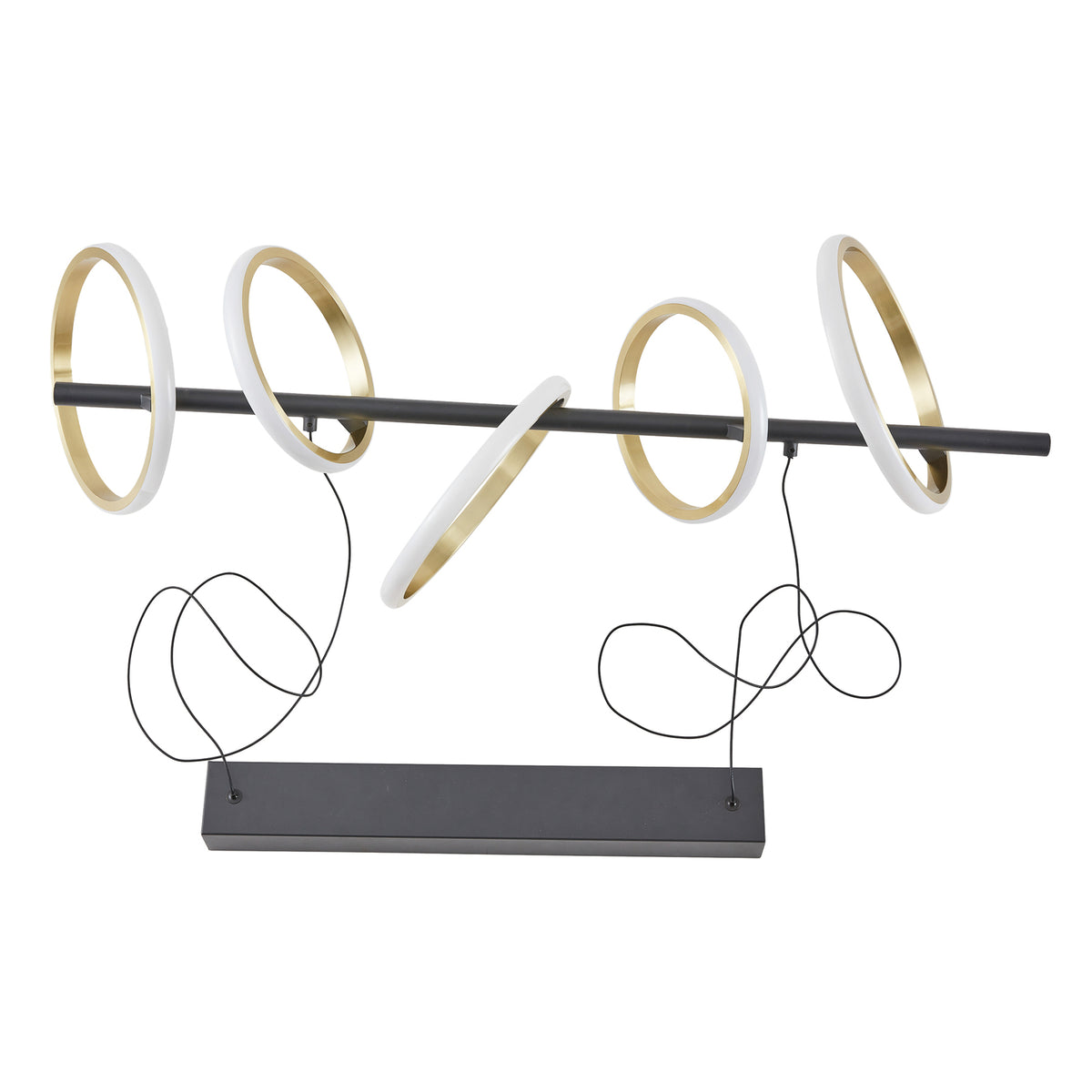Lucande LED Hängeleuchte Madu Hängelampe Leuchte LED schwarz Metall 92,5 cm lang - 4251911778847