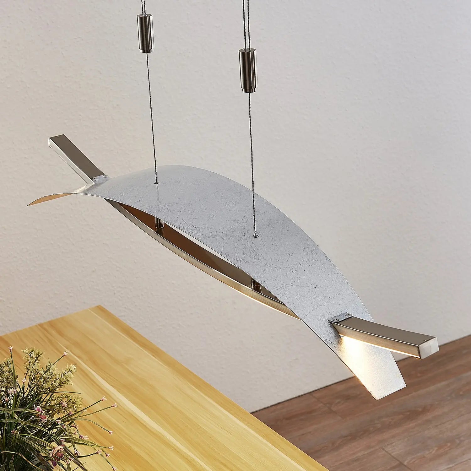 B-Ware Lucande Led Hängeleuchte Marija Pendelleuchte Deckenleuchte Wohnzimmer Silber783 - 4251096553635