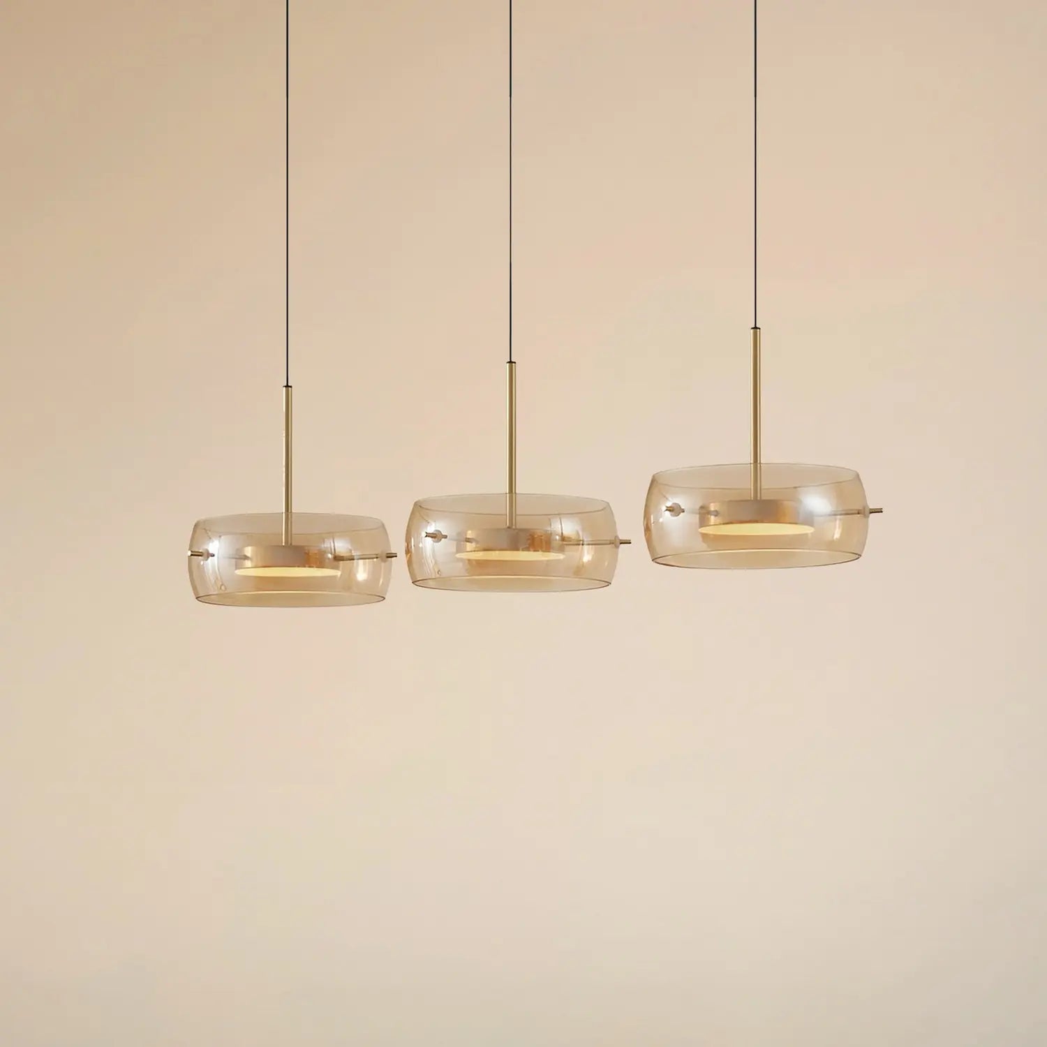 B-Ware Lucande Led Hängeleuchte Pendelleuchte Martis Amber Dimmbar 3 Flammig824 - 4255830902734