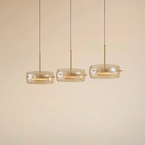 B-Ware Lucande Led Hängeleuchte Pendelleuchte Martis Amber Dimmbar 3 Flammig824