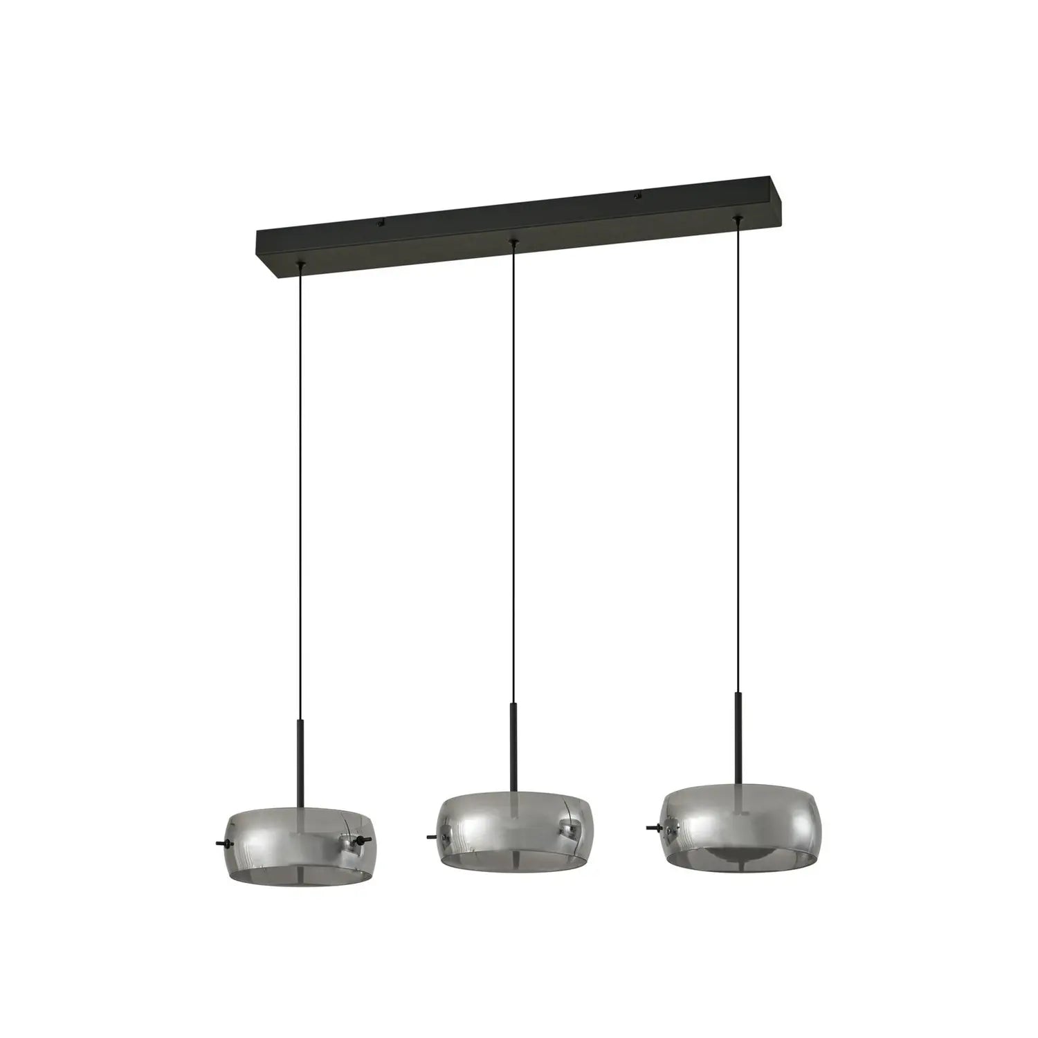 B-Ware Lucande Led Hängeleuchte Pendelleuchte Martis Schwarz 3flg Stepdim Beleuchtung - 4255830902741
