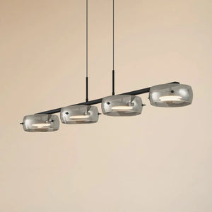 B-Ware Lucande Led Hängeleuchte Pendelleuchte Martis Schwarz Dimmbar 4 Flammig 3000 K