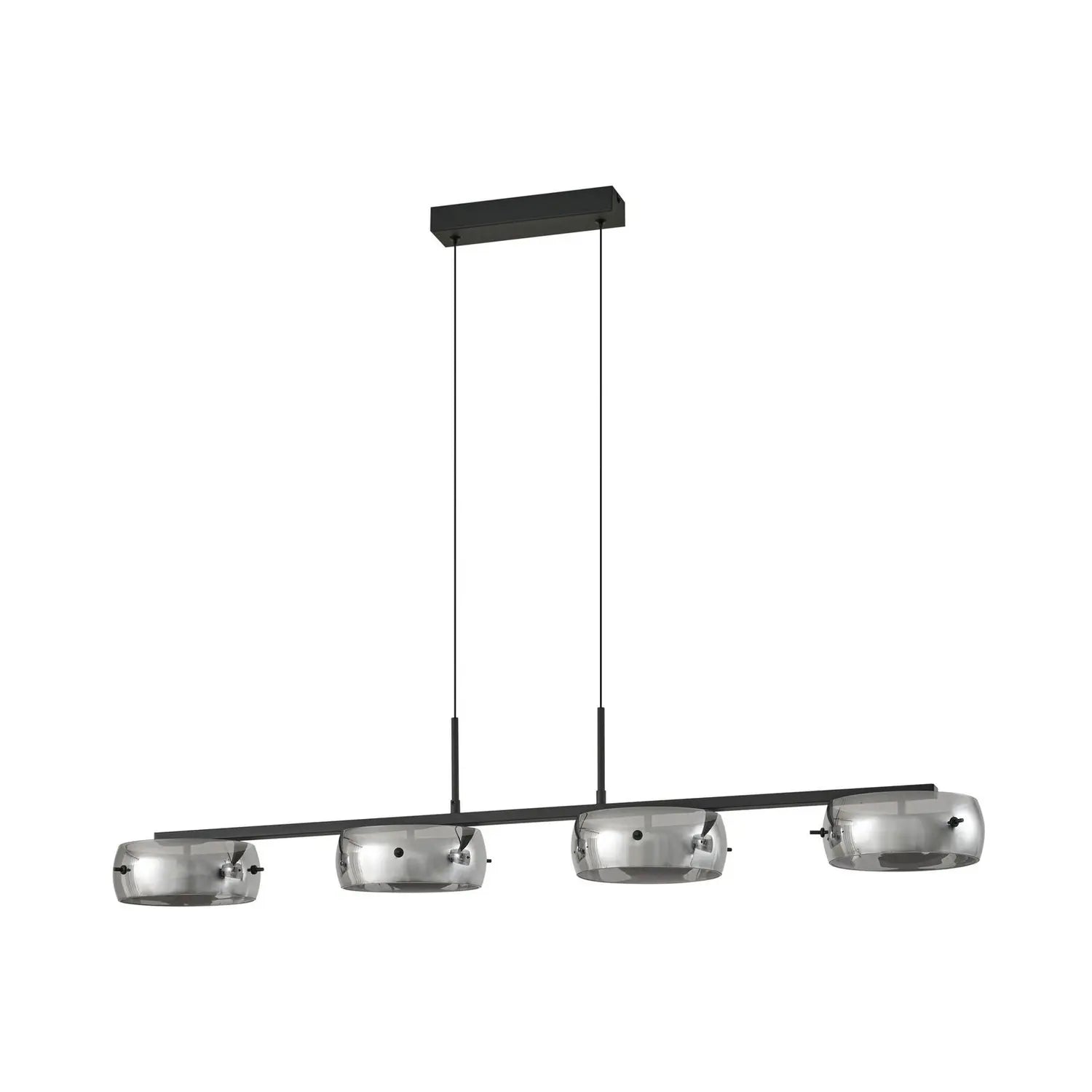 B-Ware Lucande Led Hängeleuchte Pendelleuchte Martis Schwarz Dimmbar 4 Flammig 3000 K