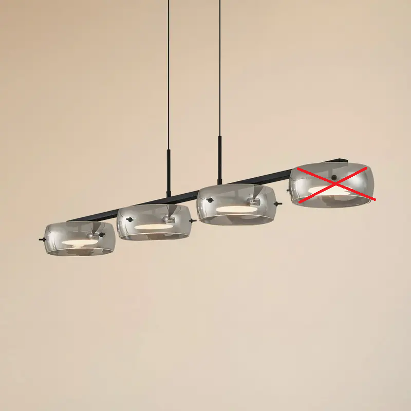 Lucande LED Hängeleuchte Pendelleuchte Martis schwarz SIEHE TEXT/FOTO - 4255830904912