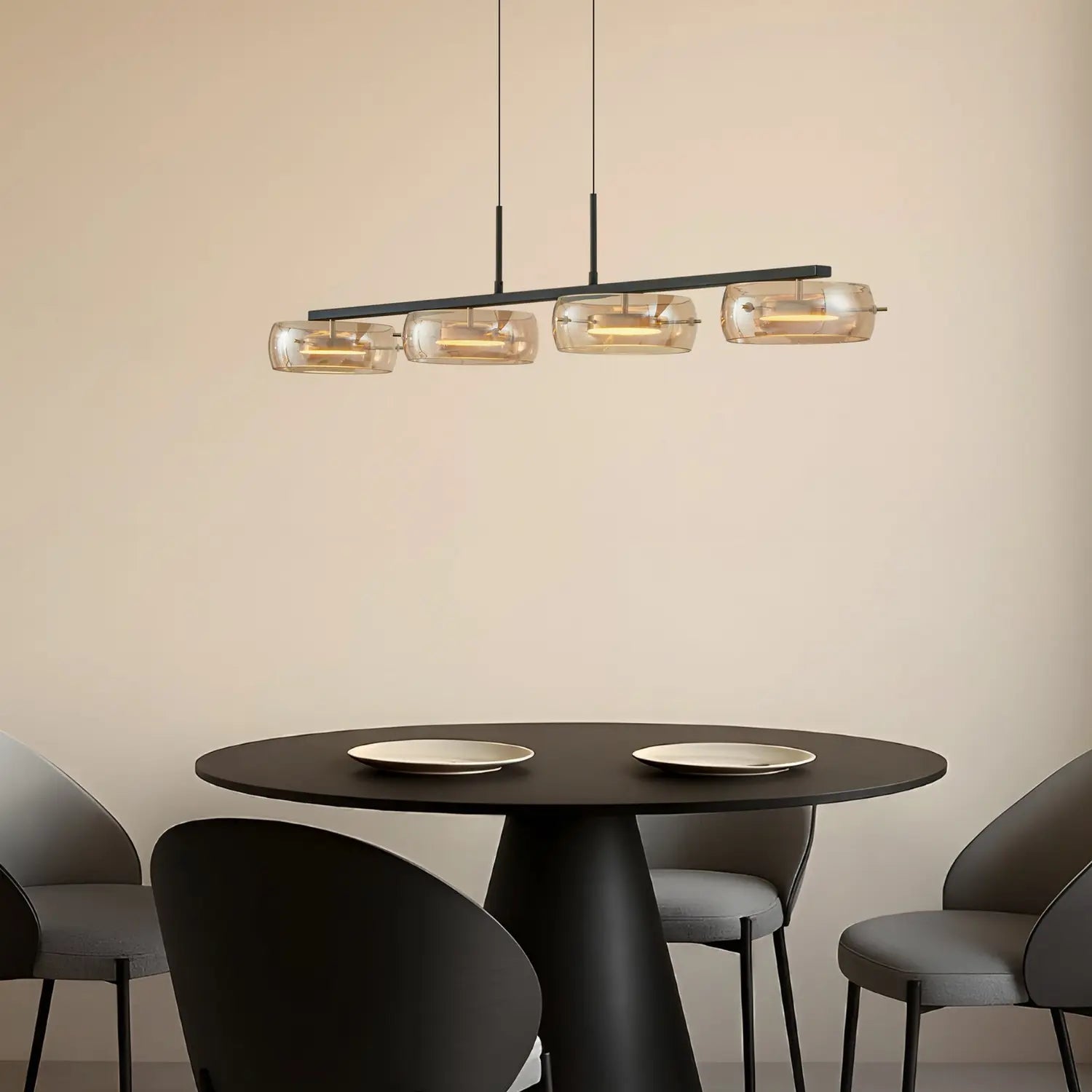 B-Ware Lucande Led Hängeleuchte Pendelleuchte Martis Amber 4 Flammig Dimmbar Siehe Text - 4255830904929
