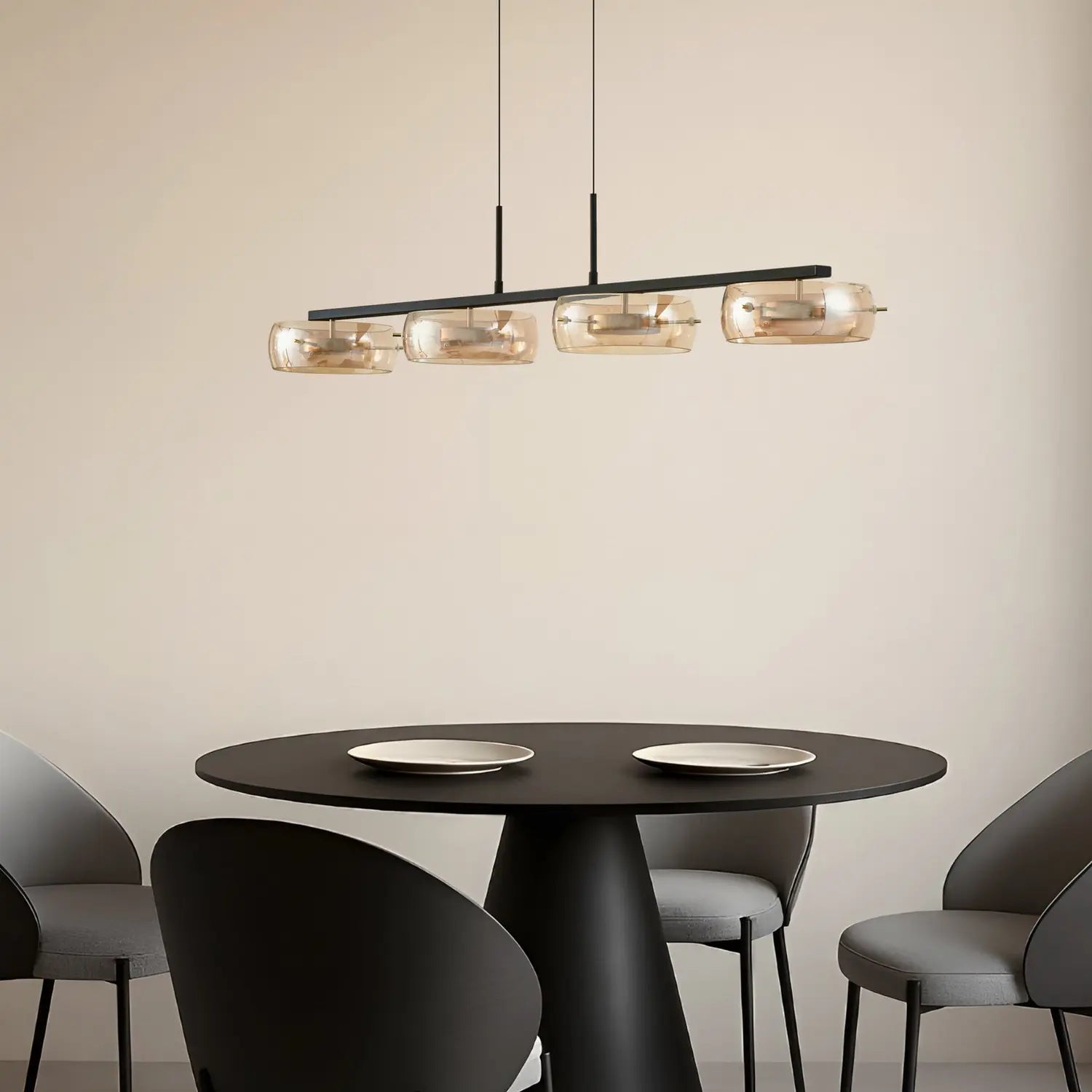 B-Ware Lucande Led Hängeleuchte Pendelleuchte Martis Amber 4 Flammig Dimmbar Siehe Text - 4255830904929