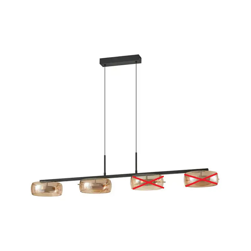 B-Ware Lucande Led Hängeleuchte Pendelleuchte Martis Amber 4flg Dimmbar Siehe Text/F450 - 4255830904929