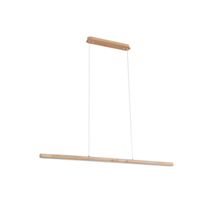 Suspension en bois Lucande Maruta LED 3000 K 120 cm (article de seconde main)