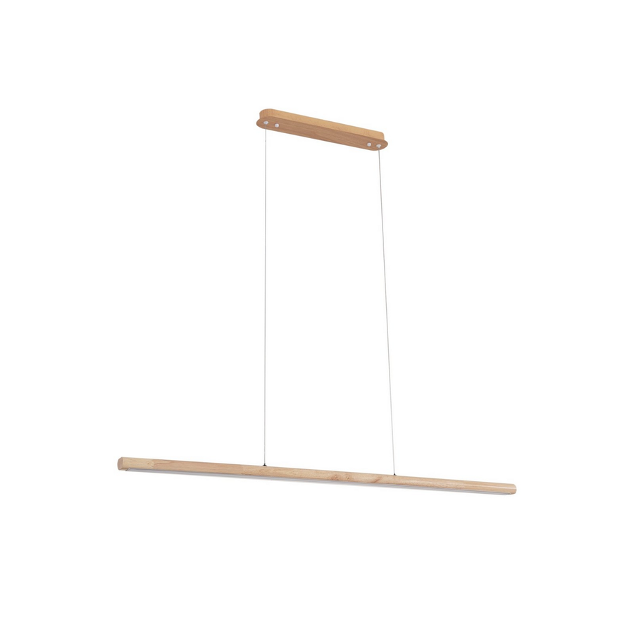 Lucande Holz Hängeleuchte Pendelleuchte Maruta Led 3000 K 120 Cm Balken Lampe B-Ware - 4251911792799