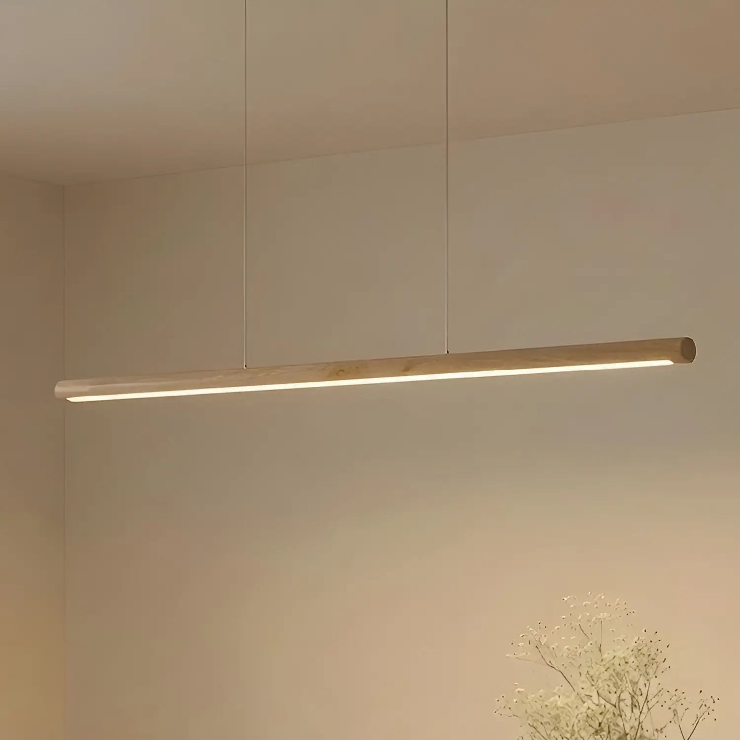 B-Ware Lucande Holz Hängeleuchte Pendelleuchte Maruta Led 3000 K 120 Cm Balken Lampe218