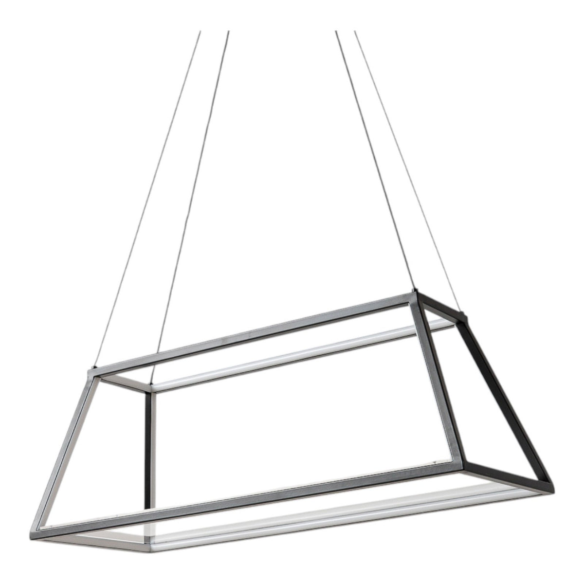 Lucande Pendelleuchte Hängeleuchte LED Mensola Aluminium schwarz 75 cm - 4251911791709