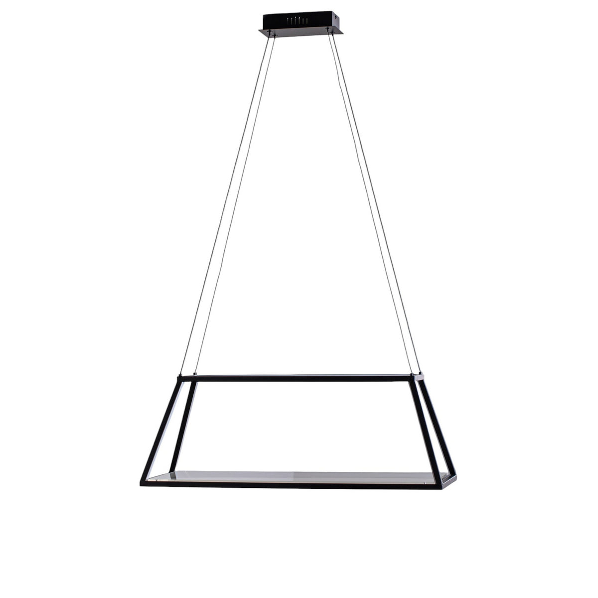 Lucande Pendelleuchte Hängeleuchte LED Mensola Aluminium schwarz 75 cm - 4251911791709