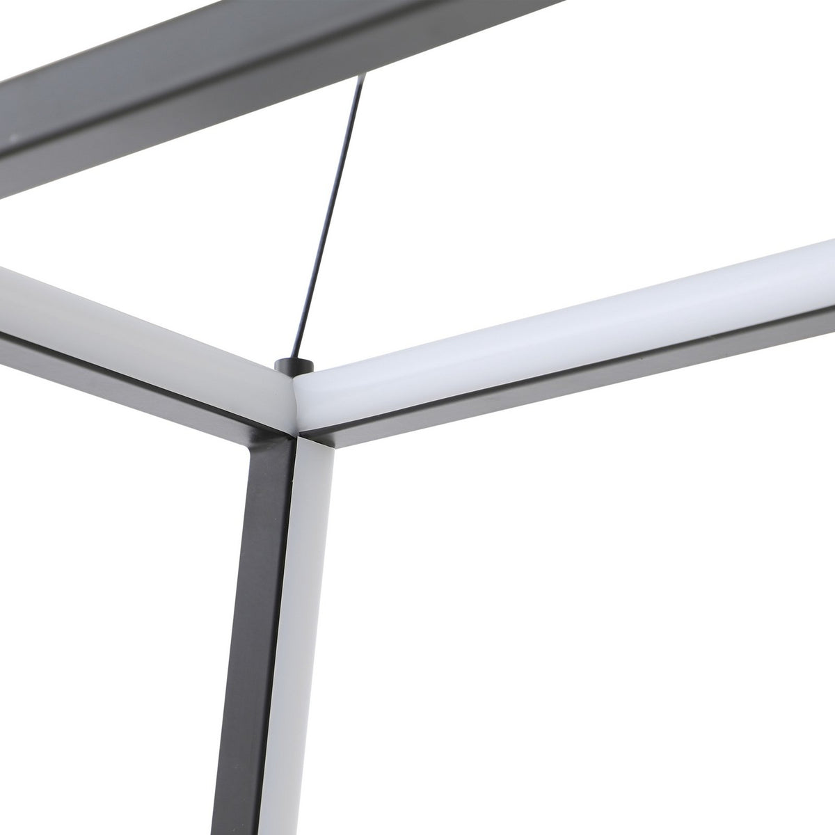 Lucande Pendelleuchte Hängeleuchte LED Mensola Aluminium schwarz 75 cm - 4251911791709