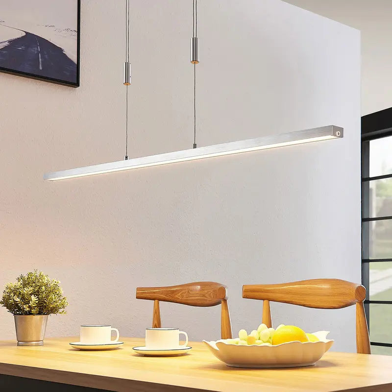 B-Ware Led Hängeleuchte Pendelleuchte Lucande Myron Aluminium Touchdimmer Siehe Text - 4251096564136
