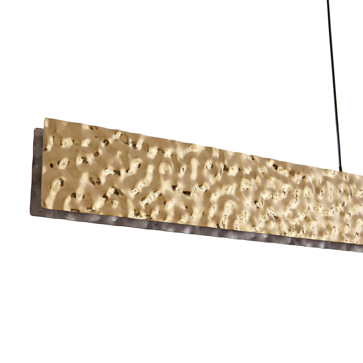 Lucande LED Hängeleuchte Pendelleuchte Nivara gold Metall 117 cm - 4255830902970