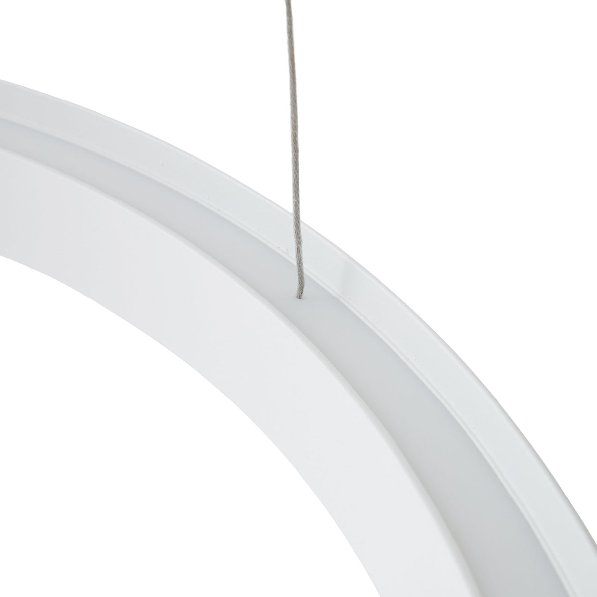 Lucande LED Hängeleuchte Pendelleuchte Philine Deckenlampe 60 cm weiß Eisen - 4251911765601