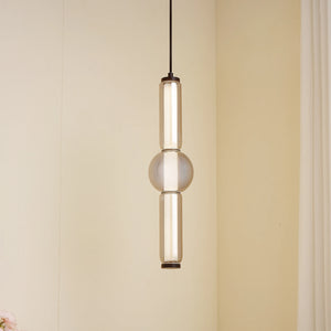 B-Ware Lucande LED Savete (Modern) in Alu aus Glas (1 flammig, ) Wohnzimmerleuchte