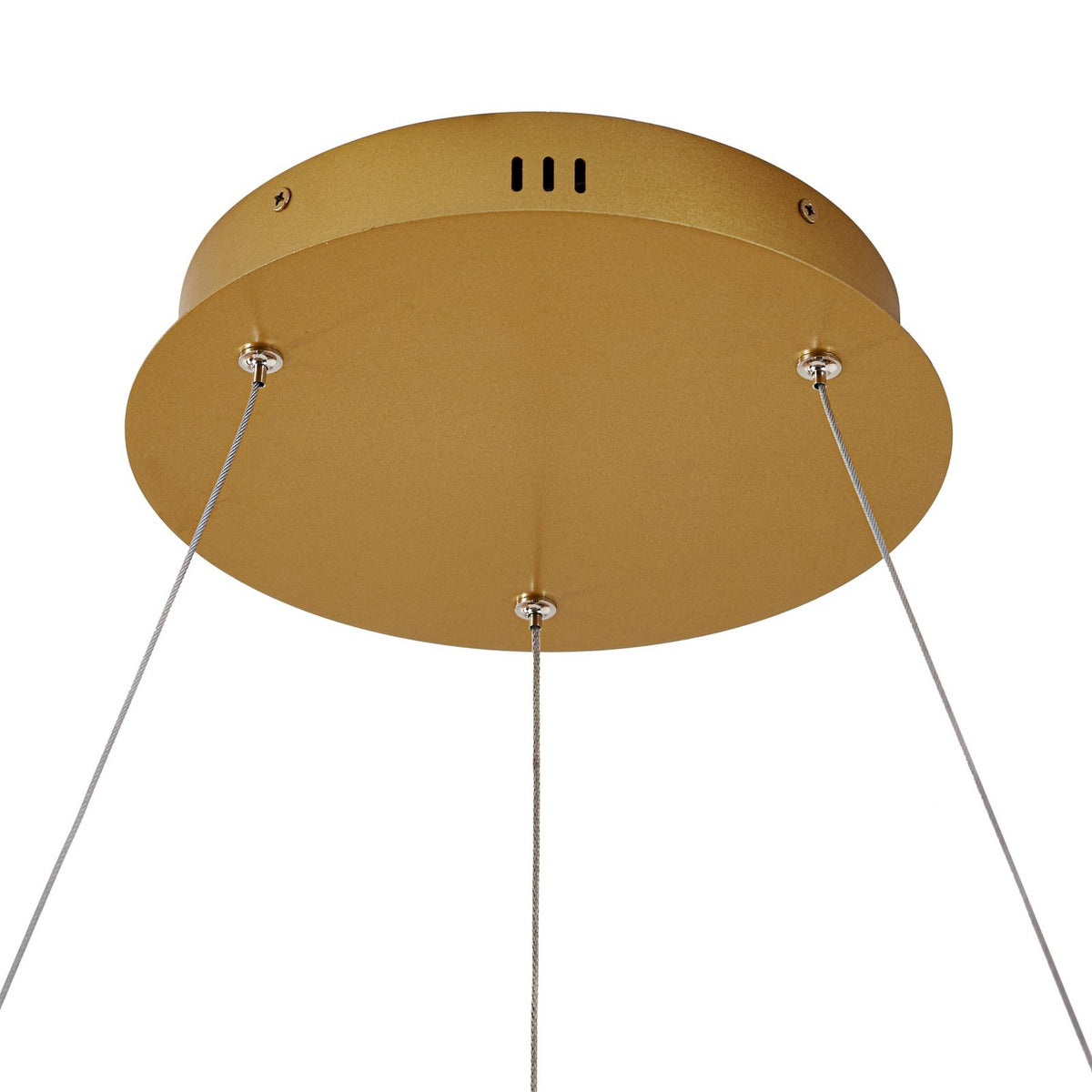 Lucande Pendelleuchte Hängeleuchte LED Lampe gold Metall Beleuchtung 80 cm - 4255830904097