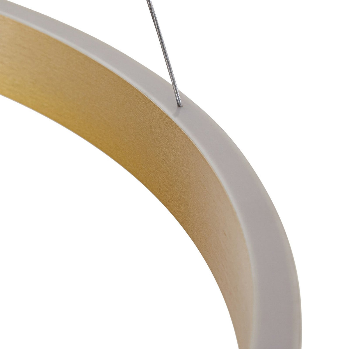 Lucande Pendelleuchte Hängeleuchte LED Lampe gold Metall Beleuchtung 80 cm - 4255830904097