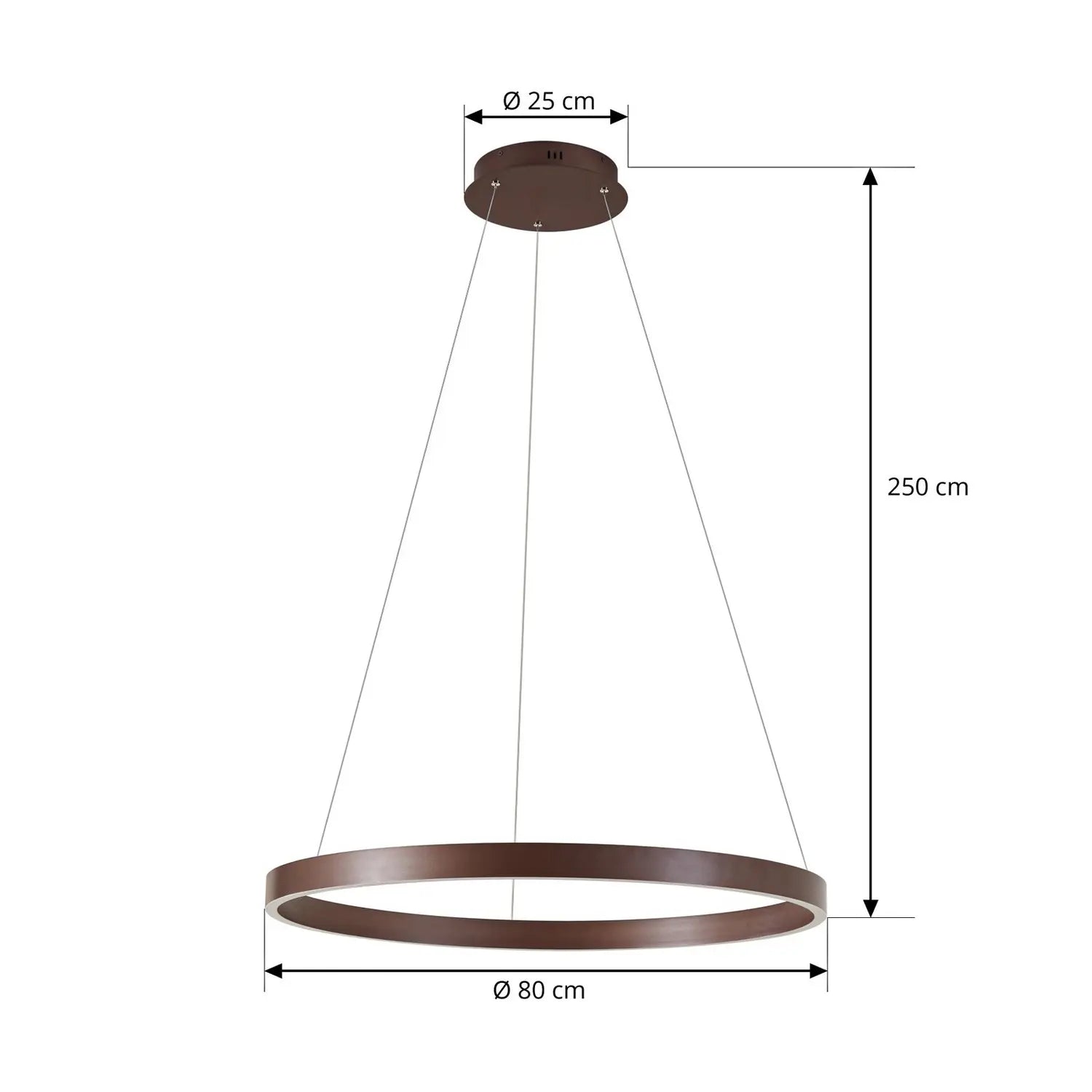 B-Ware Lucande Led Hängeleuchte Pendelleuchte Yonam Lampe Braun Cct 80 Cm 1 Flg266 - 4255830904103