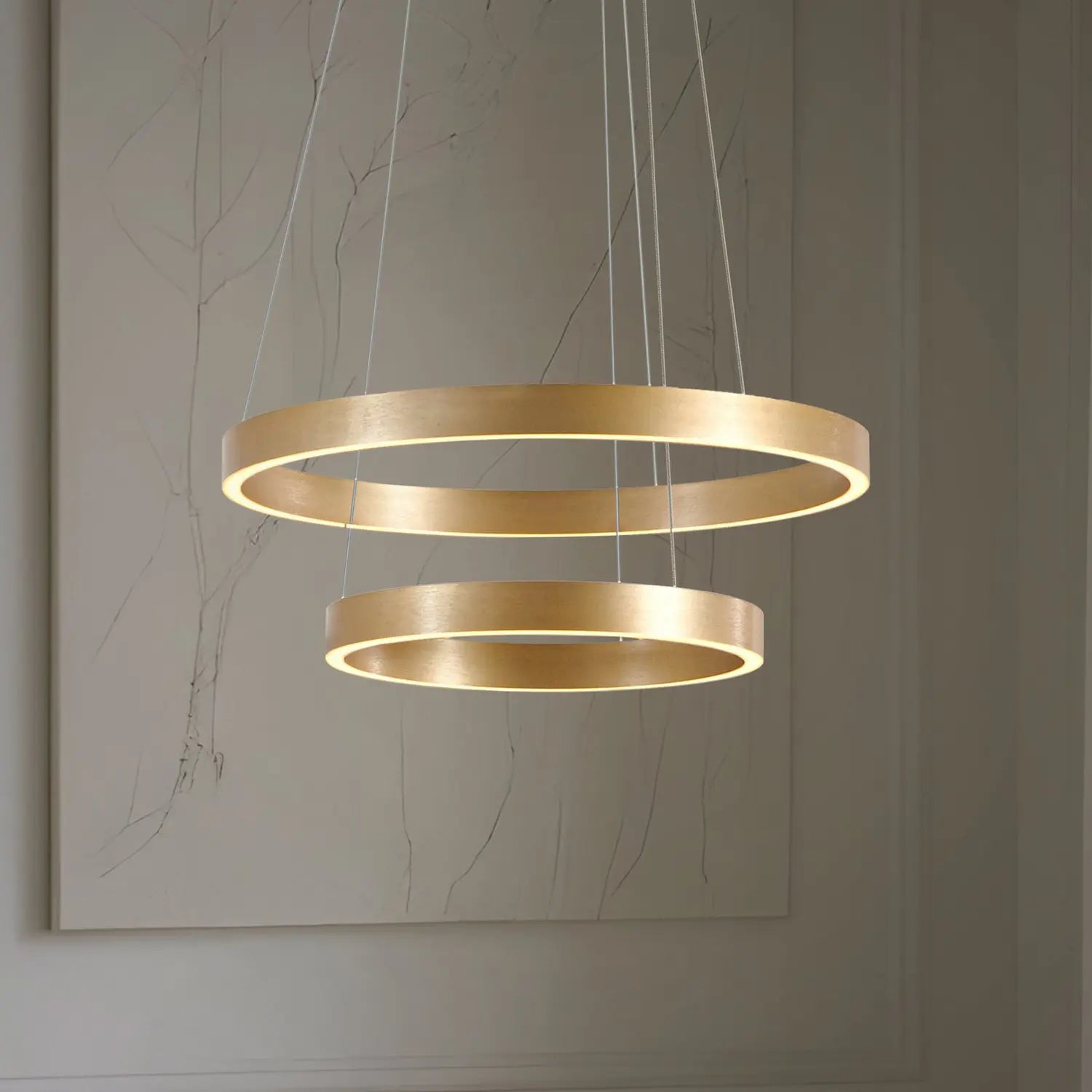 B-Ware Lucande Pendelleuchte Hängeleuchte Led Gold Metall Leuchte Lampe Dimmbar107 - 4255830904110