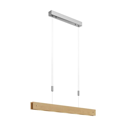 Lucande Led Holz Pendelleuchte Karinja Mit Dimmer Natur Deckenlampe Hängeleuchte B-Ware - 8502193098252